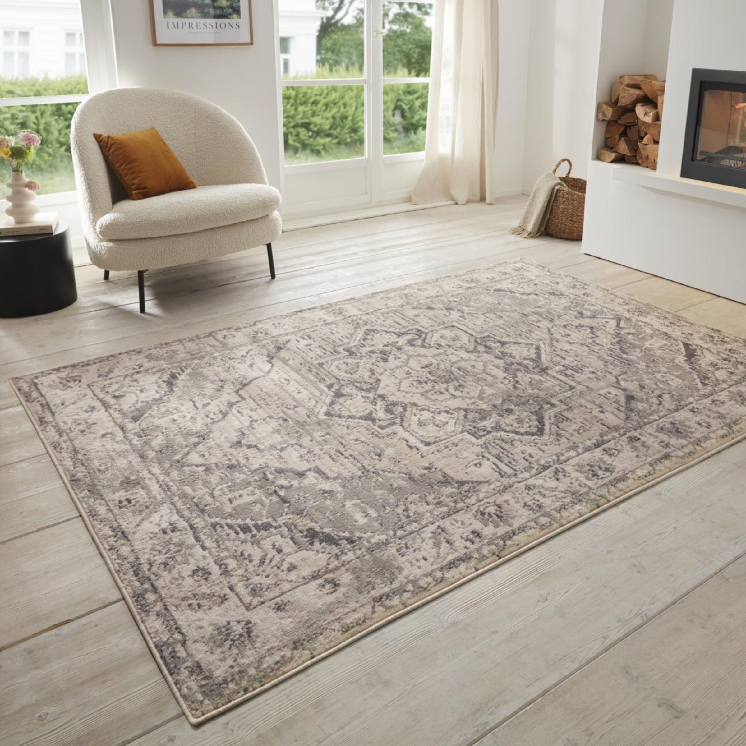Image of HANSE Home Teppich "Sand" rechteckig 8 mm Höhe Kurzflor, Läufer, Orient, Vintage, Wohnzimmer, Schlafzimmer, Esszimmer