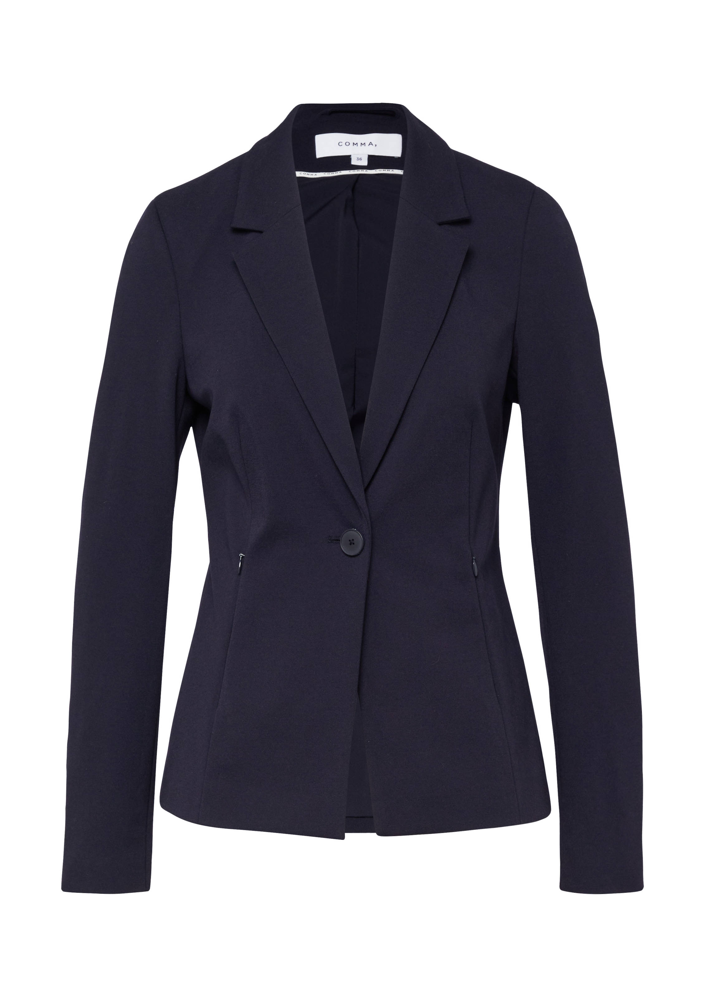 Comma Veste blazer avec col revers et fermeture à 1 bouton
