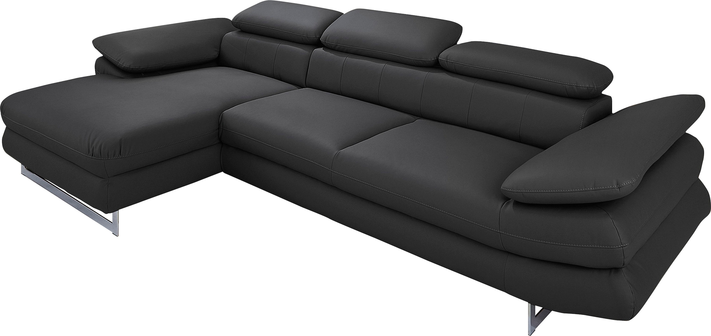 INOSIGN Ecksofa »Solution L-Form«, mit Arm- & Kopfteilverstellung, wahlweise mit Bettfunktion
