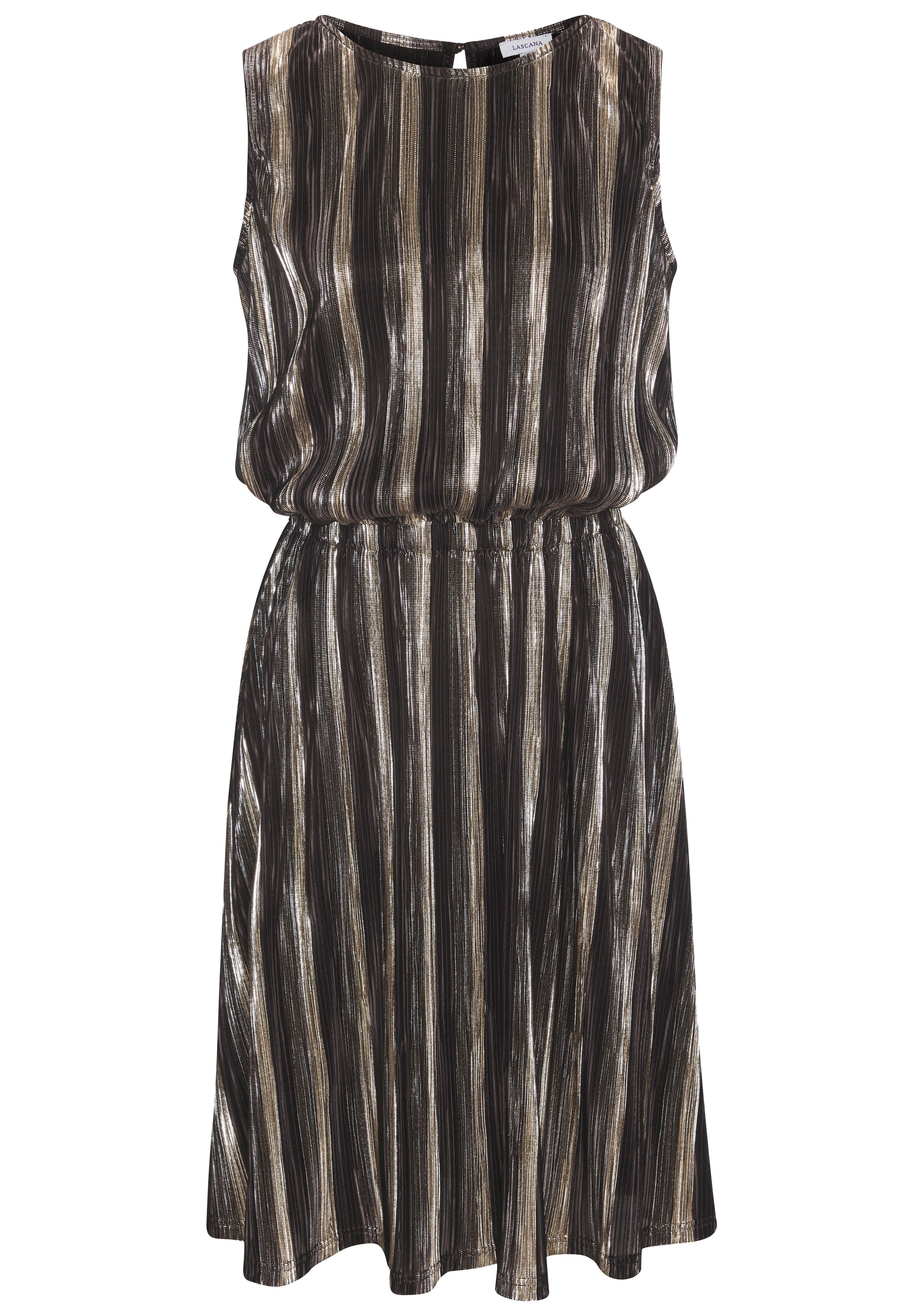LASCANA Robe de fête Sans poches avec motif rayé, festif
