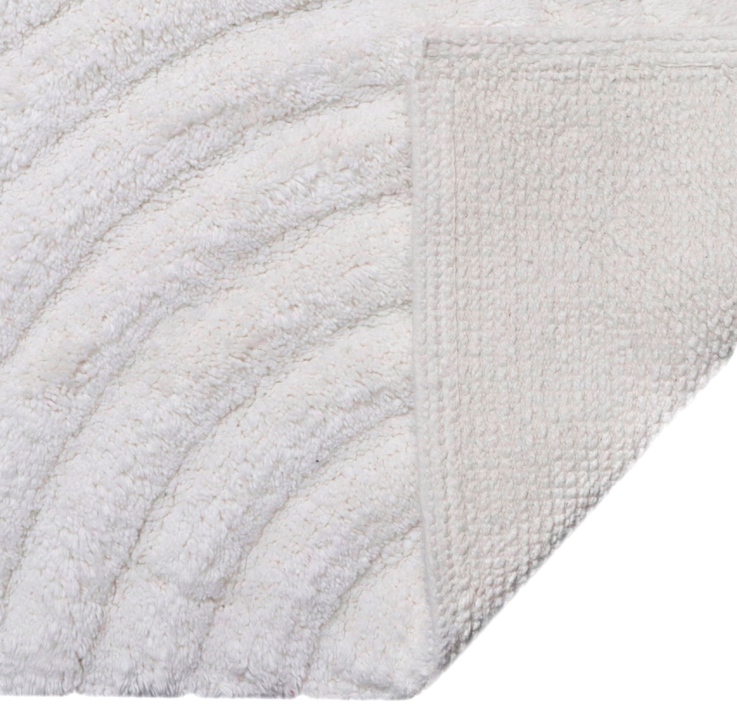 my home Badematte »Juna, Badvorleger, Badezimmer Teppich, Zen, Scandi, Boho«, rutschhemmend beschichtet, fussbodenheizungsgeeignet, Baumwolle, Hoch-Tief-Effekt, weich
