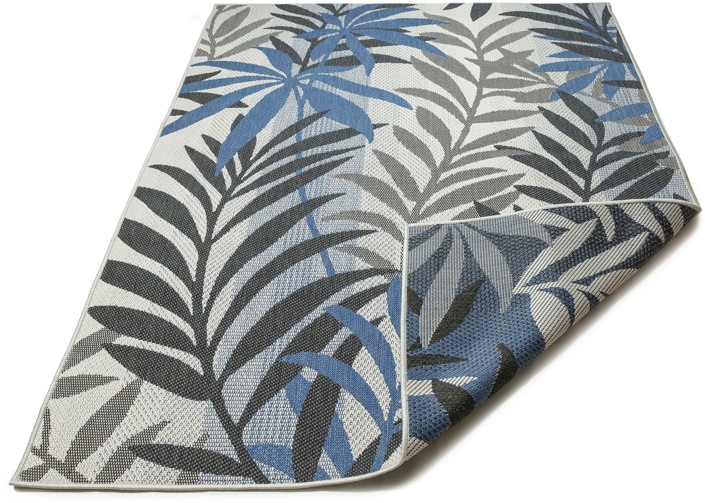 Image of Guido Maria Kretschmer Home&Living Teppich »Jungel«, rechteckig, 5 mm Höhe, In- und Outdoor geeignet, Wendeteppich, Wetterfest & UV-beständig, für Balkon, Terrasse und Wintergarten, besonders flach, auch für Küche, Esszimmer und Wohnzimmer geeignet bei Ac