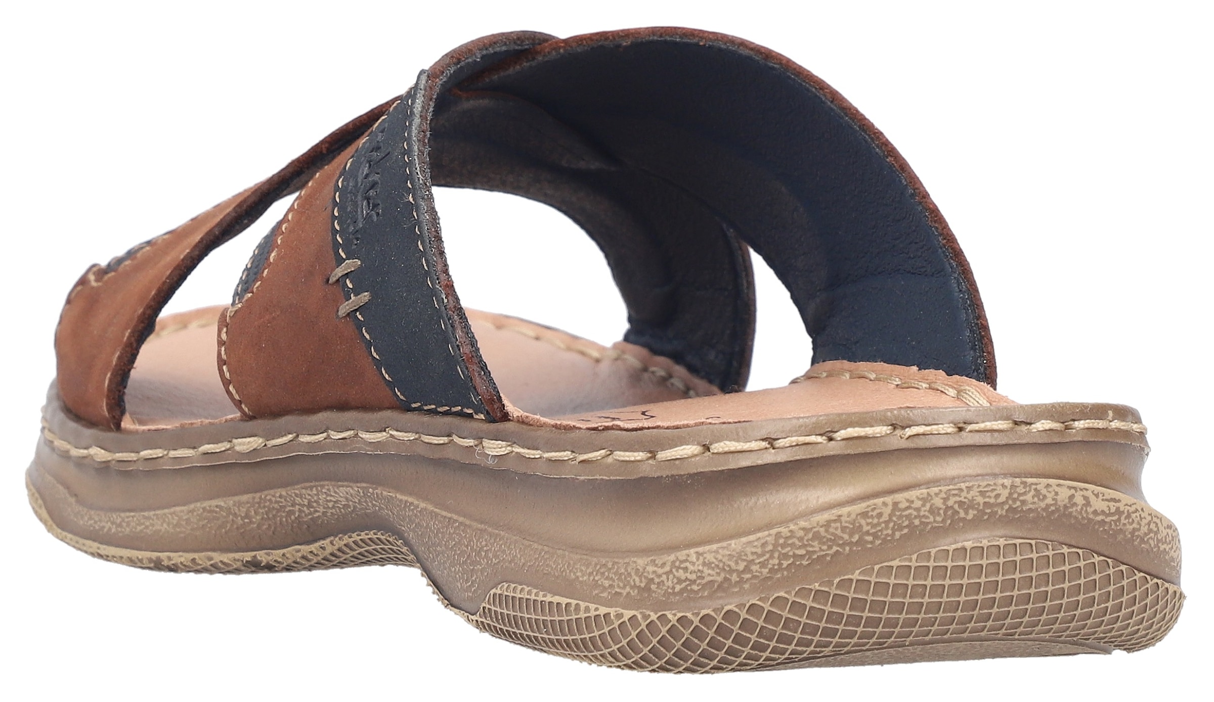 Rieker Pantolette  Sommerschuh, Strandschuh, Urlaubsschuh mit Kreuzbandage