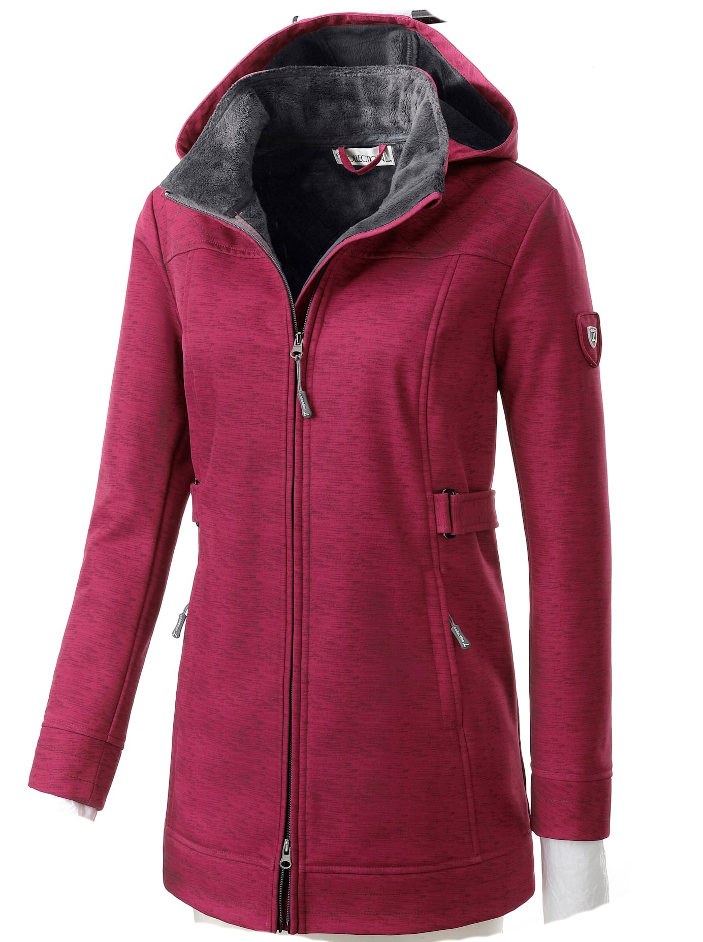 Casual Looks Softshelljacke mit Kapuze