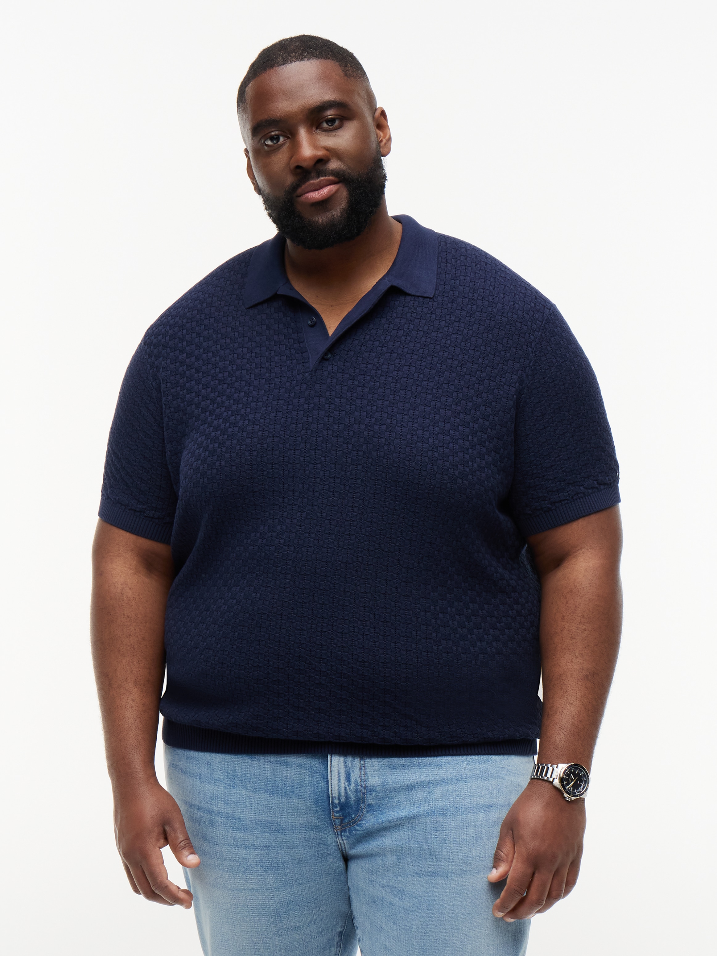 Image of Tommy Hilfiger Big & Tall Poloshirt "BT-GMD STRUCTURE" Grosse Grössen, mit Struktur