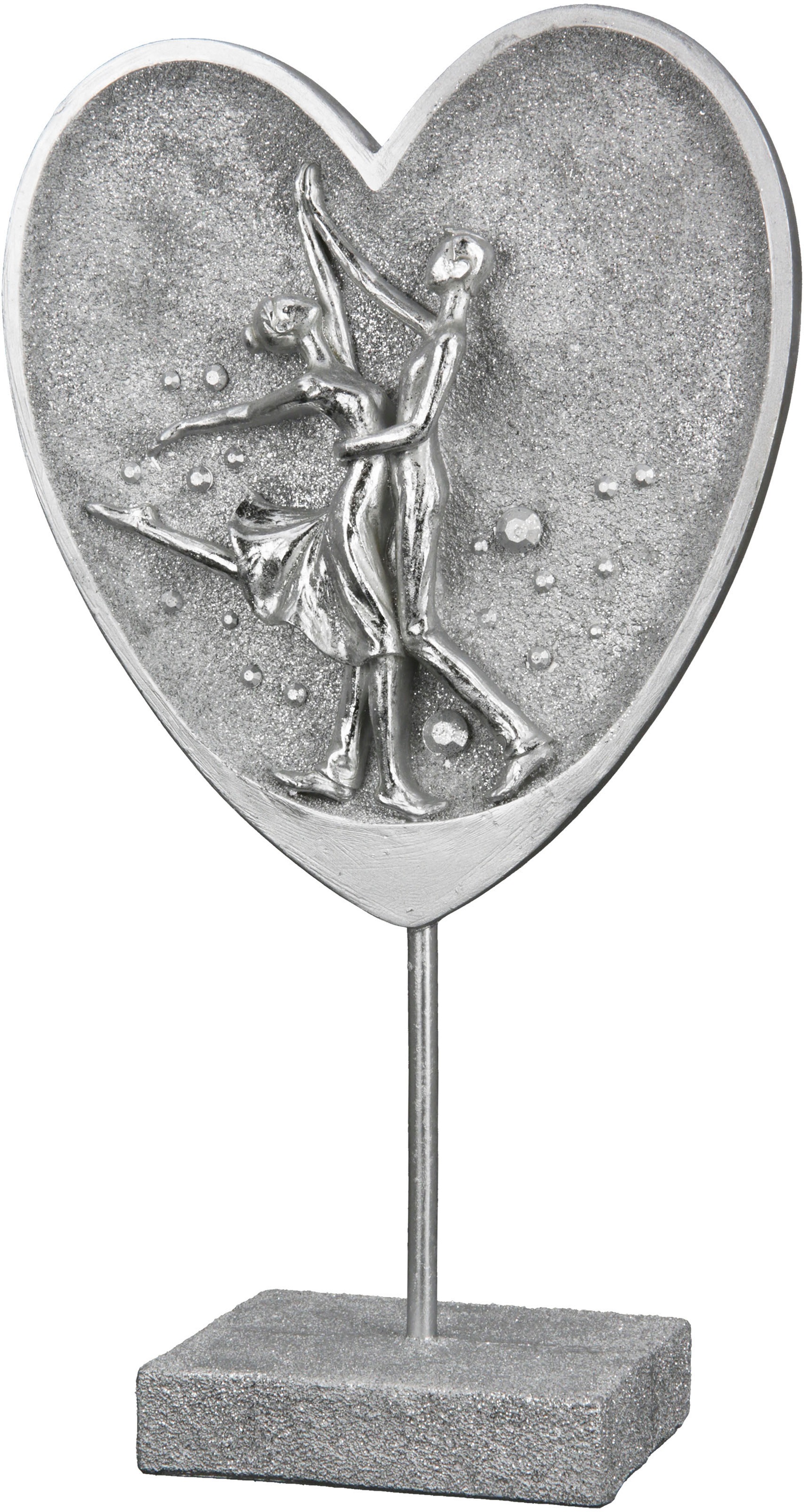 Image of Casablanca by Gilde Dekofigur "Skulptur tanzendes Paar im Herz"