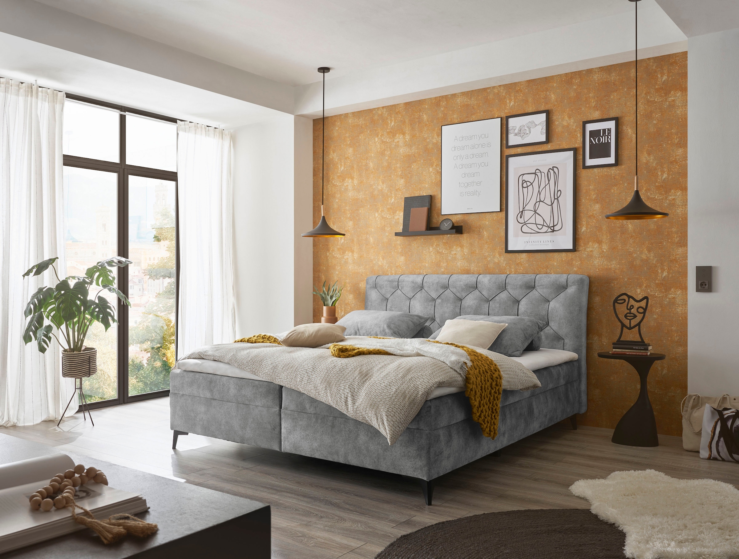 ED EXCITING DESIGN Boxbett »Miami«, wahlweise mit und ohne Bettkasten lieferbar