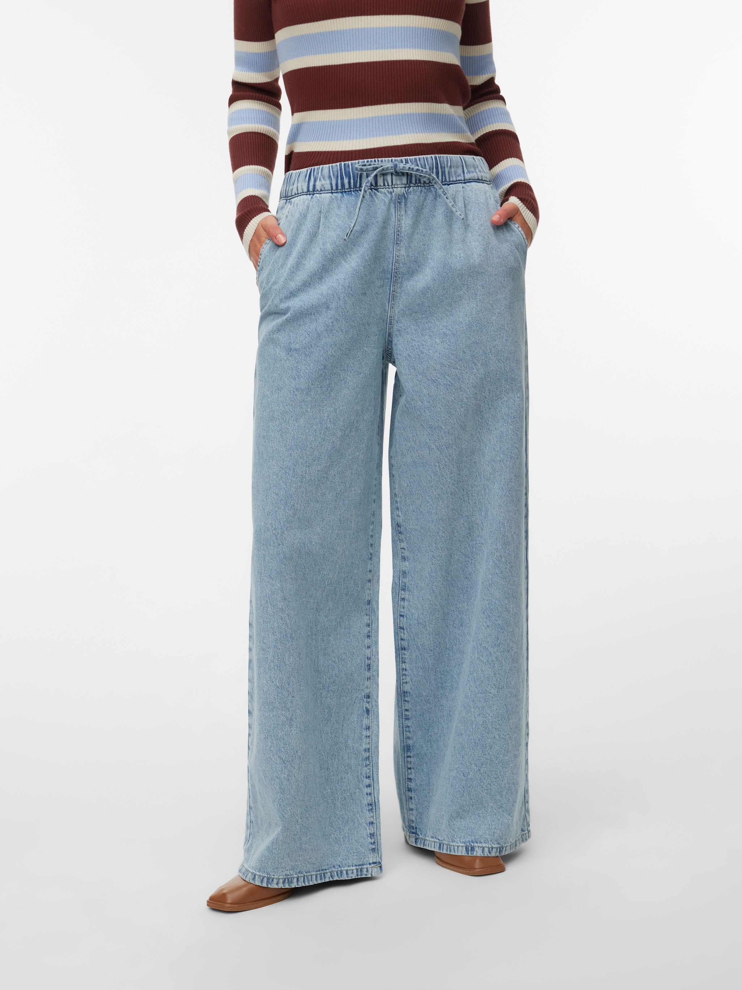 Image of Vero Moda Weite Jeans "VMVALERIA MR WIDE PULL UP JEANS NOOS"