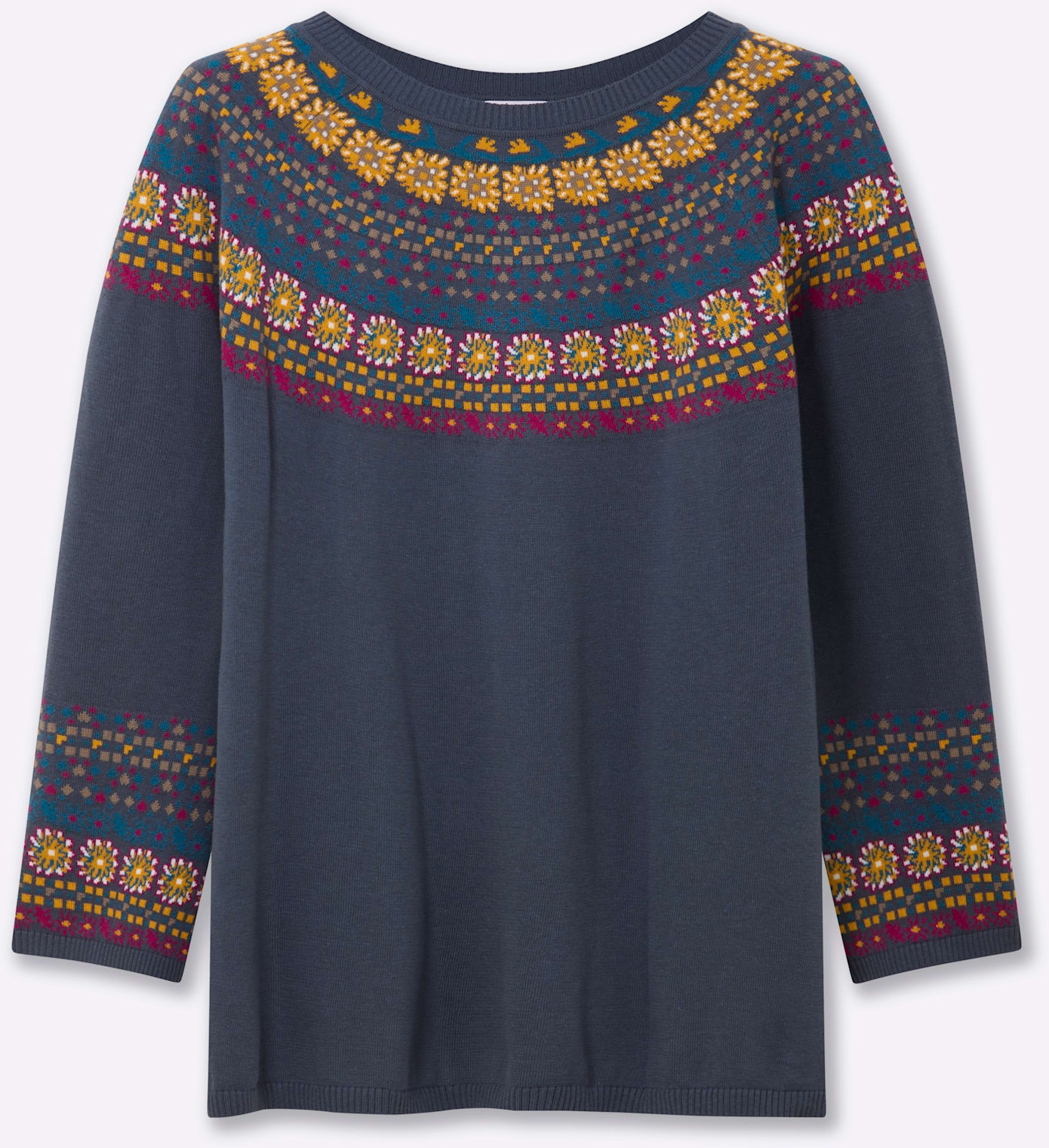 Sheego Jacquardpullover »Pullover«