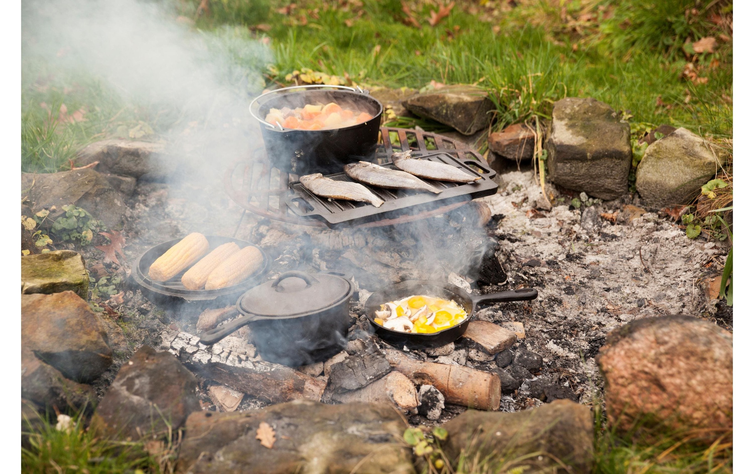 esschert design Grillpfanne »7teilig«, Gusseisen