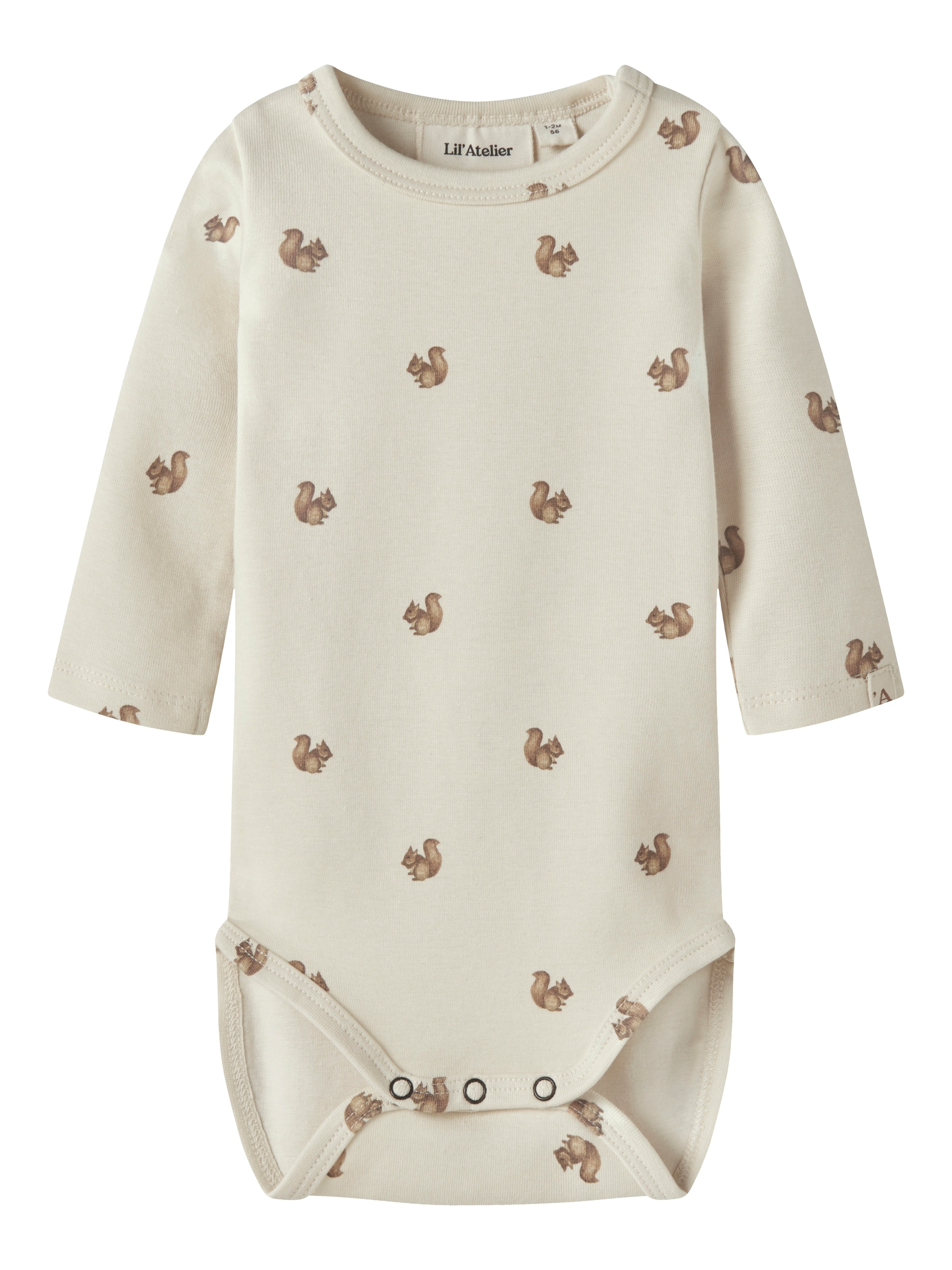Lil' Atelier Langarmbody »NBNLAYO KIM LS SLIM BODY LIL NOOS« Baumwollmischung