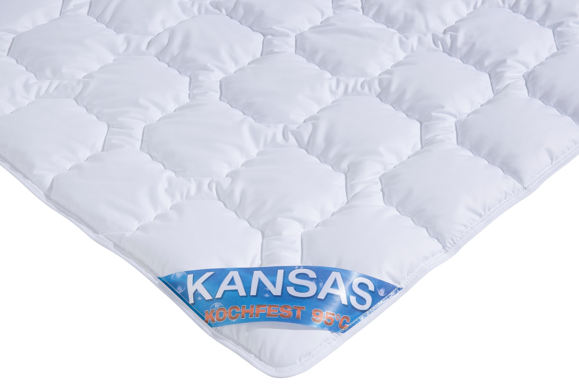 f.a.n. Schlafkomfort Microfaserbettdecke »Kansas«, leicht, Füllung Polyesterfaser, Bezug 100% Polyester, (1 St.), Bettdecke in 135x200 cm und weiteren Grössen, für Sommer oder Winter