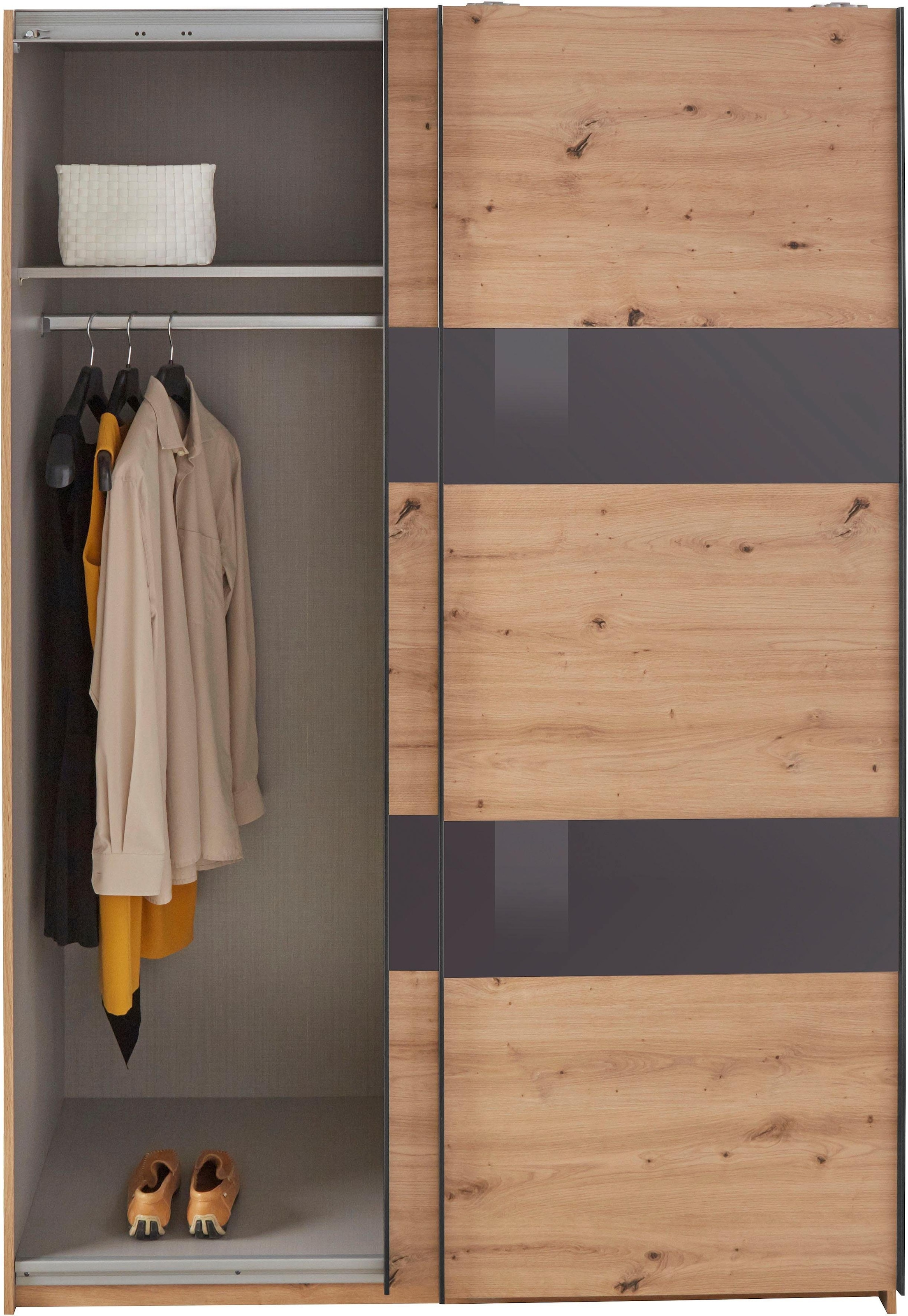 Wimex Schwebetürenschrank »Altona« mit Glaselementen und zusätzlichen Einlegeböden