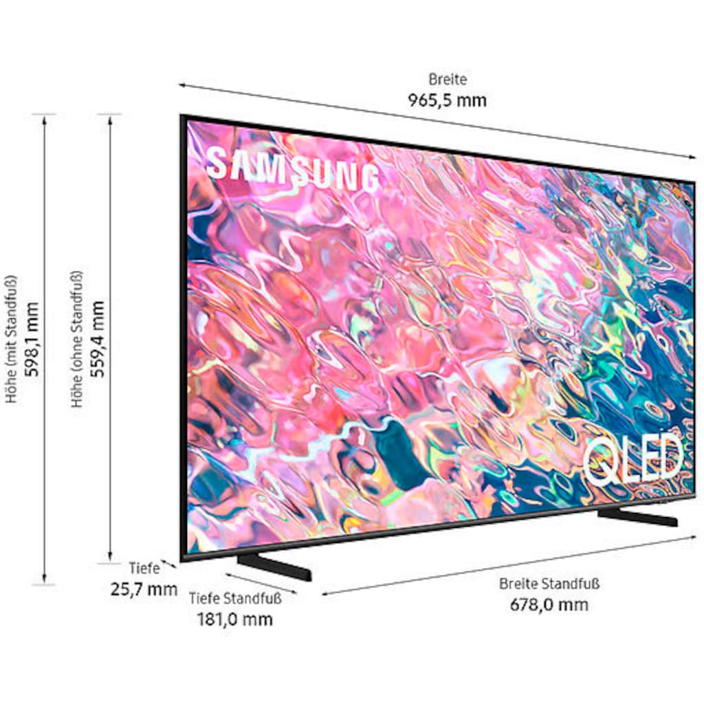 Samsung QLED-Fernseher »43" QLED 4K Q60B (2022)«, 108 cm/43 Zoll, Smart-TV