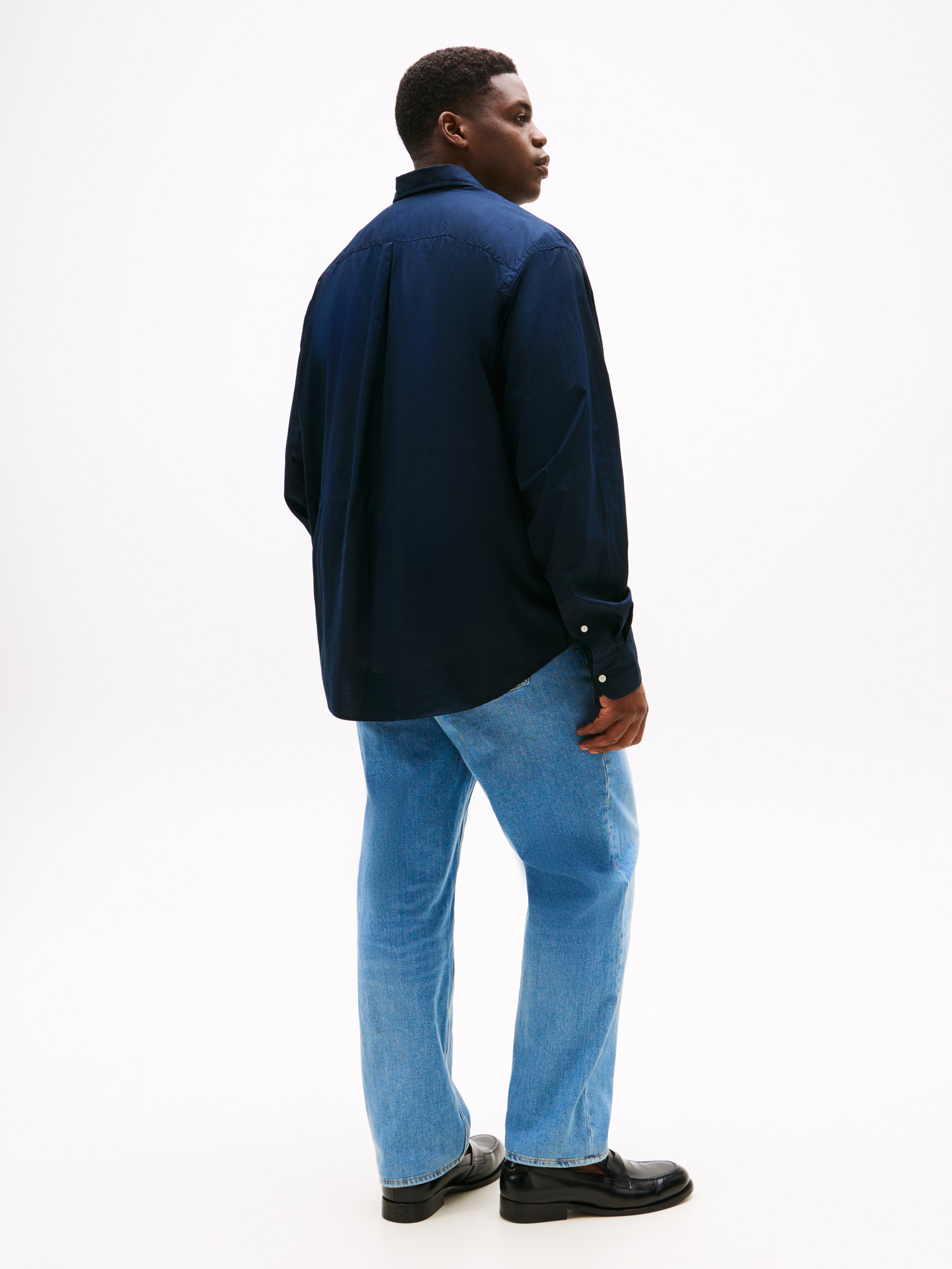 Tommy Hilfiger Big & Tall Langarmhemd »BT-FLEX POPLIN SOLID RF SHIRT-B«, Grosse Grössen