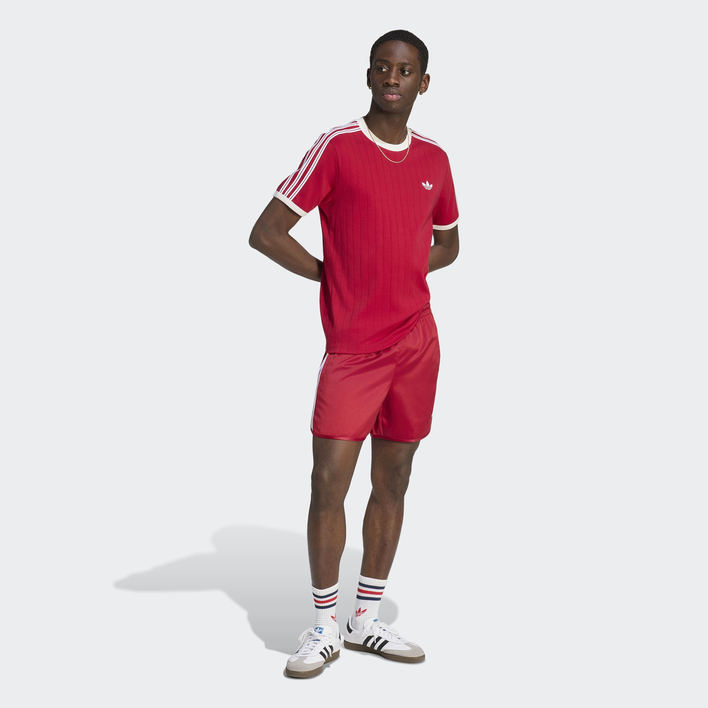 adidas Originals T-shirt »DROP NEEDLE 3-STREIFEN« pour adultes, style sportif, longueur normale, manches courtes