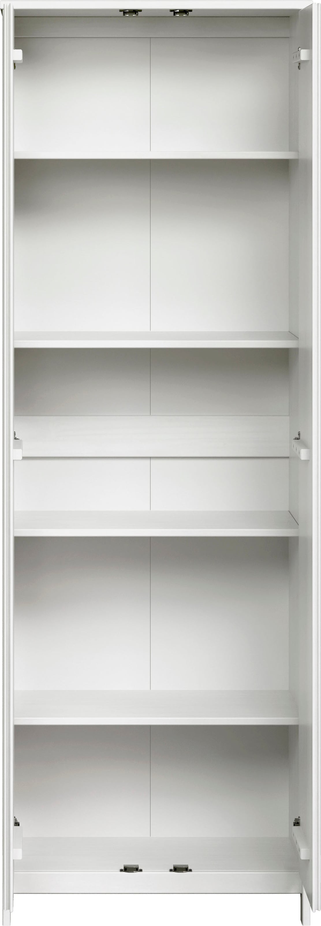 Home affaire Kleiderschrank »Aarhus« 1 Stk. tlg. Weisser, griffloser Massivholz Schrank - (B/T/H) 65/34/192 cm