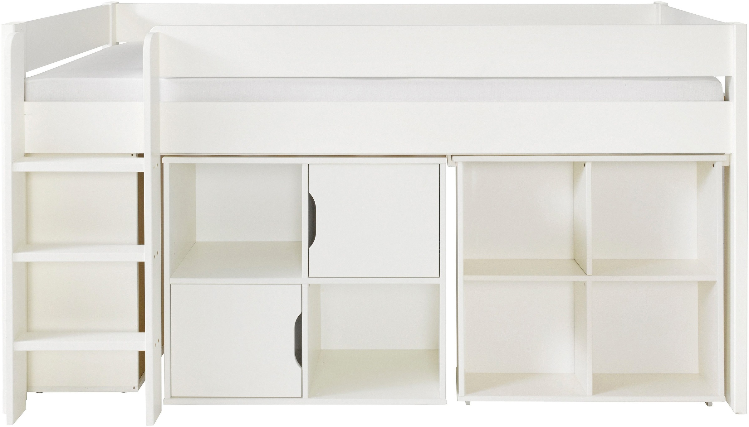 Image of Lüttenhütt Hochbett »Robin«, (4-tlg.), ein Schreibtisch, 2 Kommoden, massive Kiefer bei Ackermann Versand Schweiz