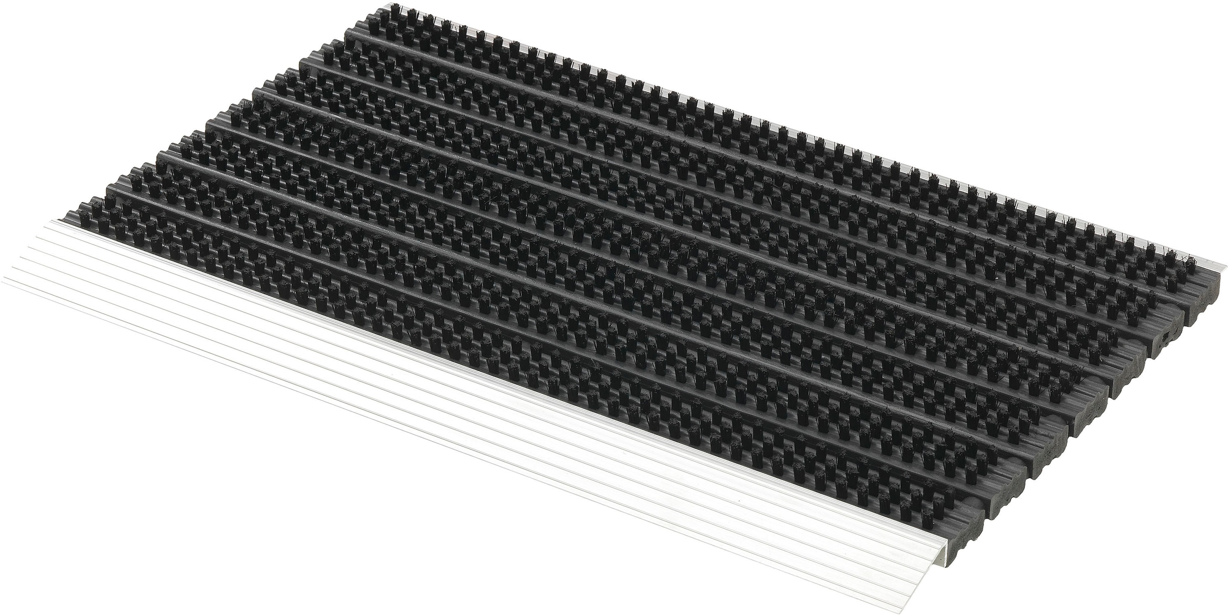 ASTRA Fussmatte »Super Brush« rechteckig 28 mm Höhe Türmatte, Eingansbereich, Aluminium, rutschfest
