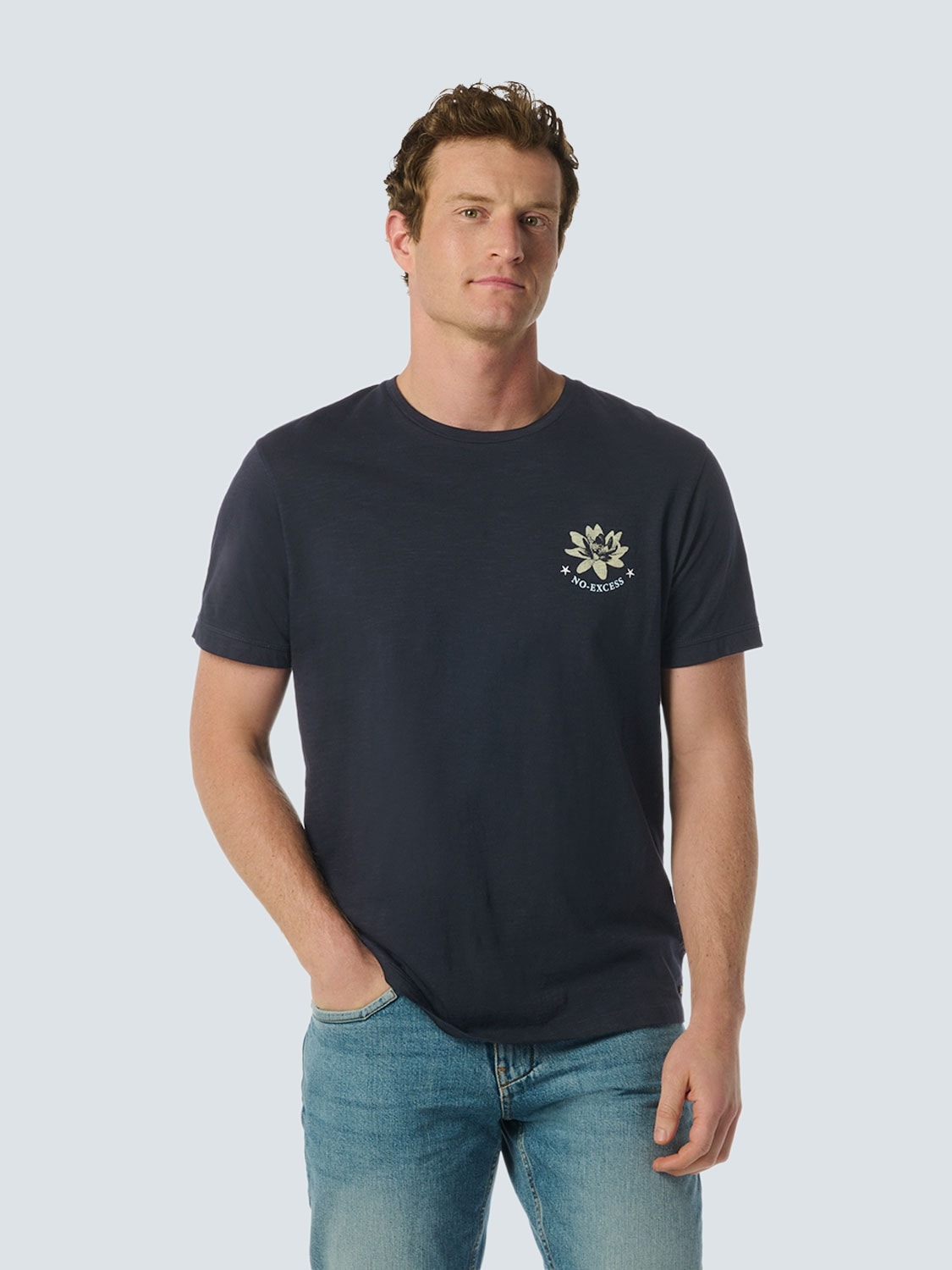 NO EXCESS T-Shirt, mit Front- und Backprint