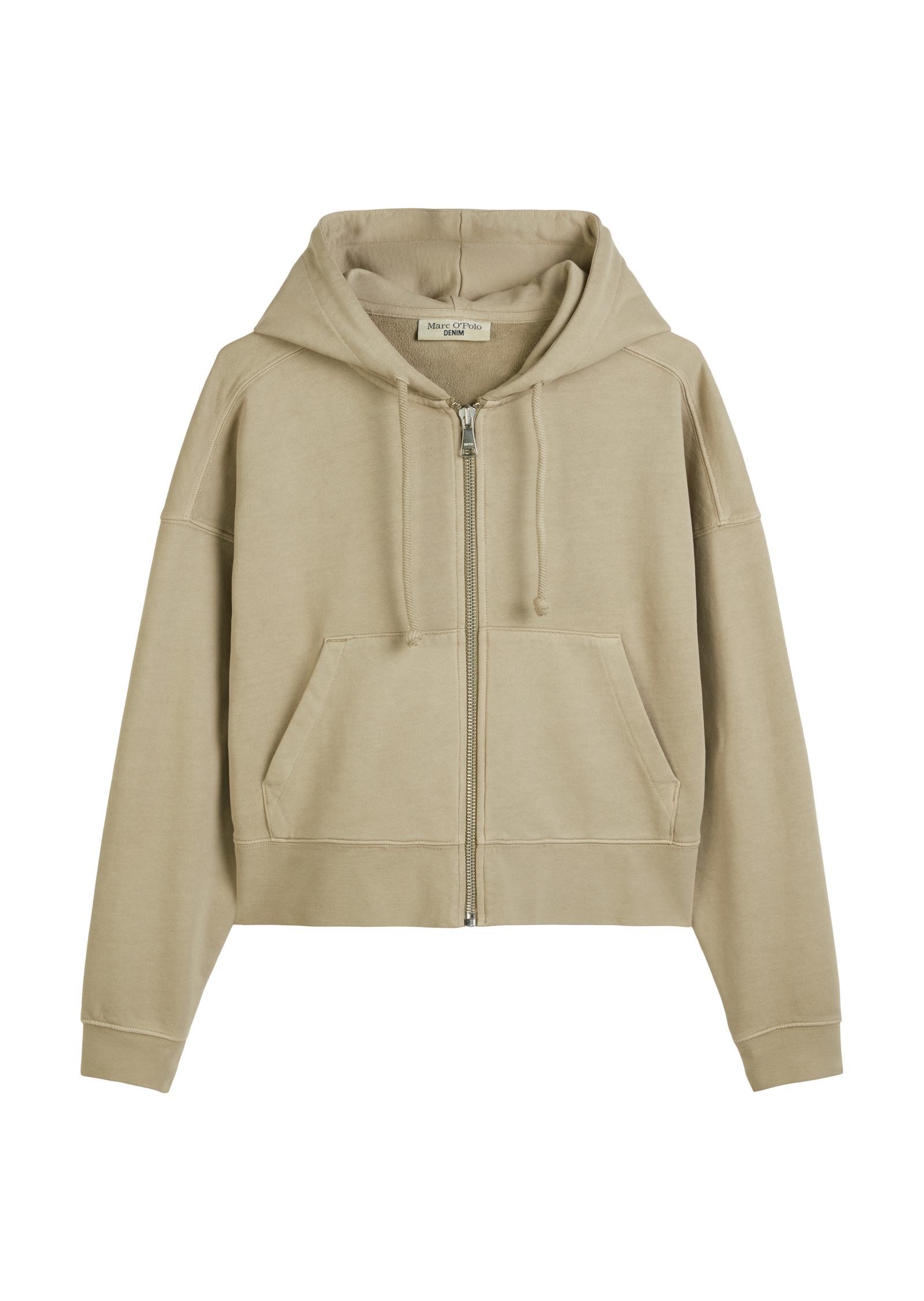 Marc O'Polo DENIM Kapuzensweatjacke, in Cropped Form