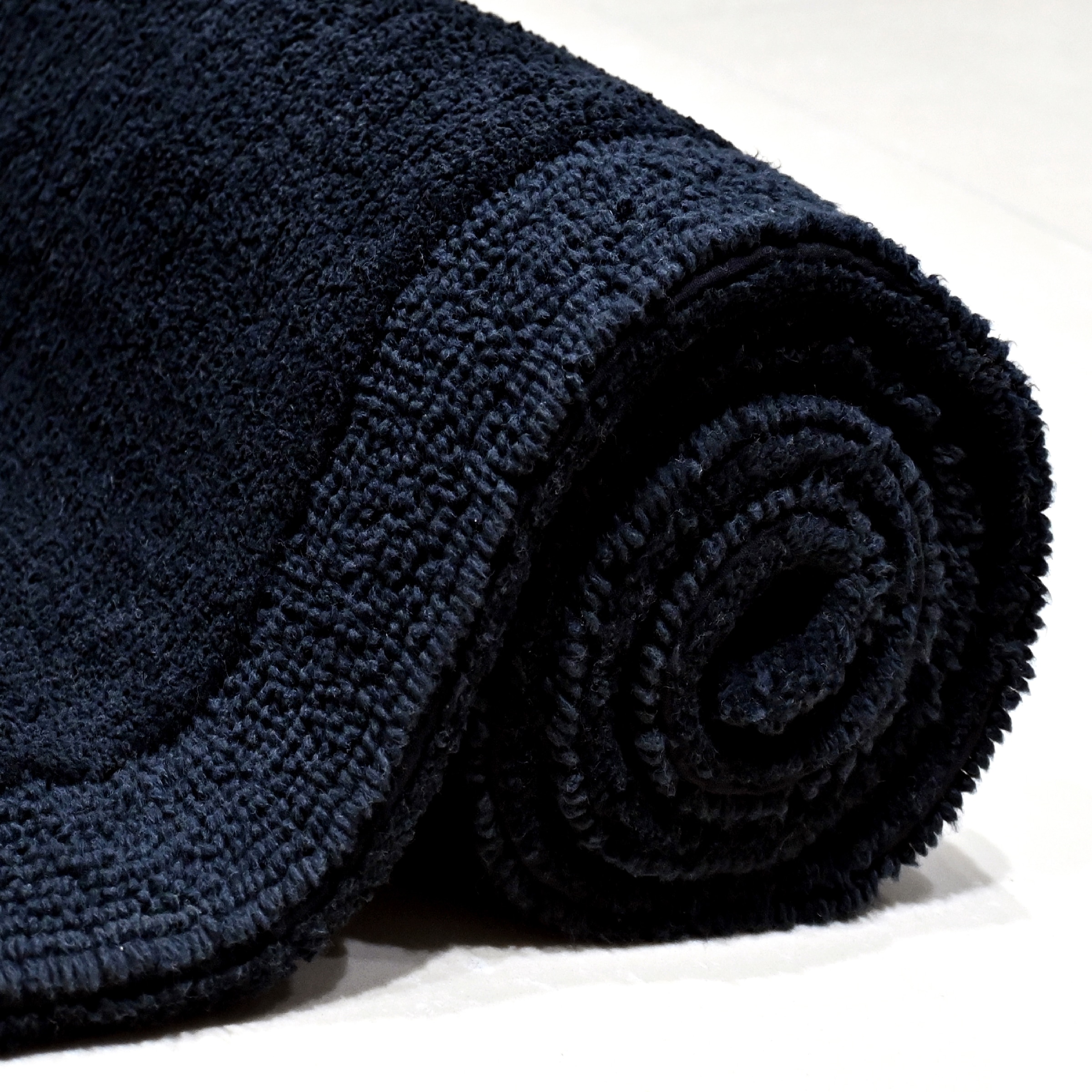 my home Badematte »Kapra, Badvorleger, Badezimmer Teppich«, beidseitig nutzbar-fussbodenheizungsgeeignet-strapazierfähig, mit Bordüre, Badteppich, Badematte, Baumwolle