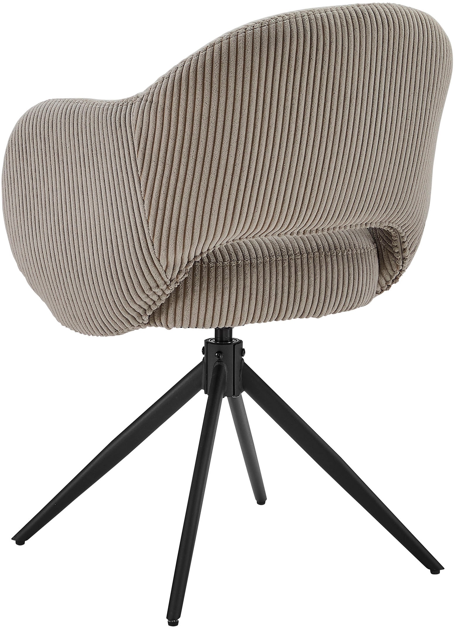 SalesFever Armlehnstuhl »Manchester Cord-Bezug« () 1 Stk.mit 360° Drehfunktion