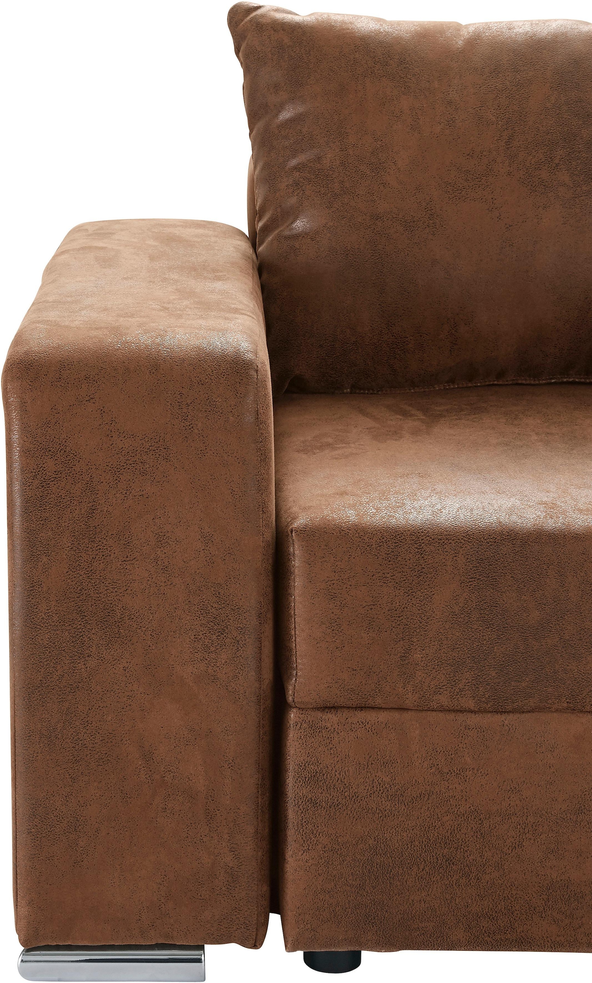 COLLECTION AB Ecksofa »John L-Form«, inklusive Bettfunktion und Bettkasten