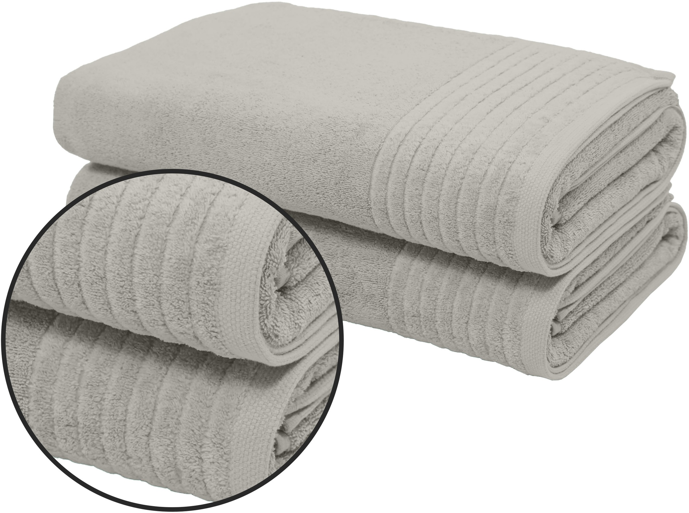 Image of GOODproduct Saunatuch "Sanremo Premium, Premium Handtücher, 600 gr/m², 80x200cm" Bordüre, einfarbig, flauschig, weich, dicke Qualität, 5 Jahre Garantie