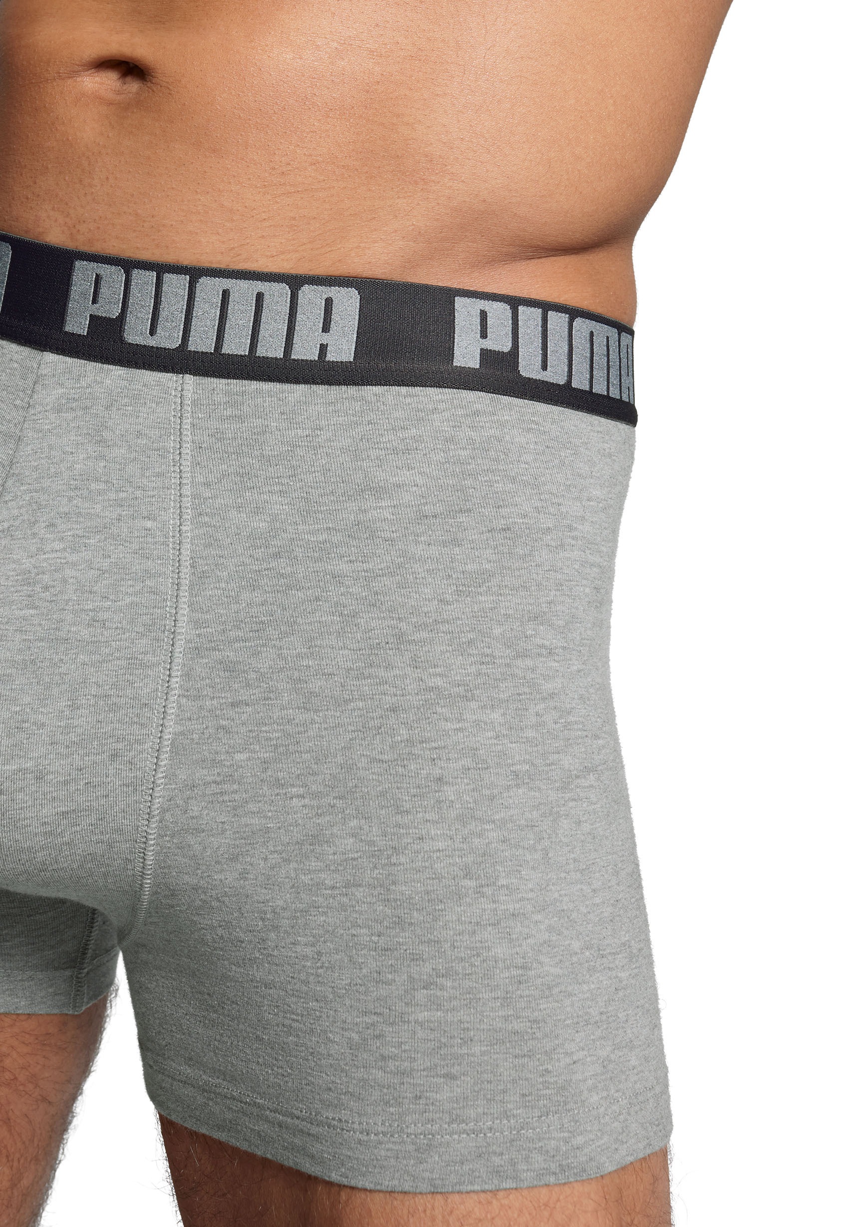 PUMA Boxer, (Packung, 2er-Pack), mit Puma Webbund