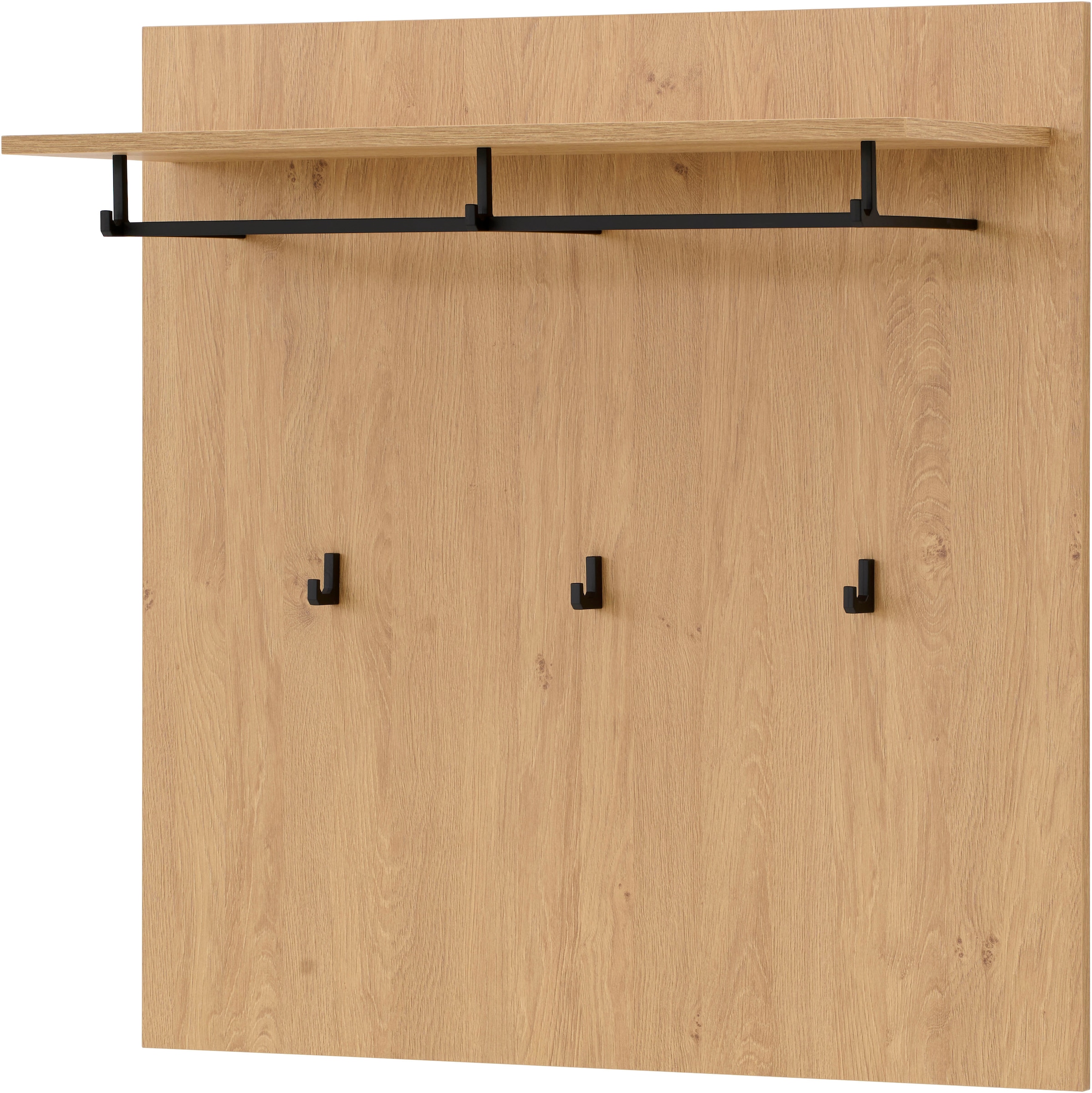 Image of Home affaire Garderobenpaneel "Lund, Flurgarderobe, Wandregal mit Hutablage, Kleiderstange & Haken" vielseitig einsetzbar, modern, 90 cm breit