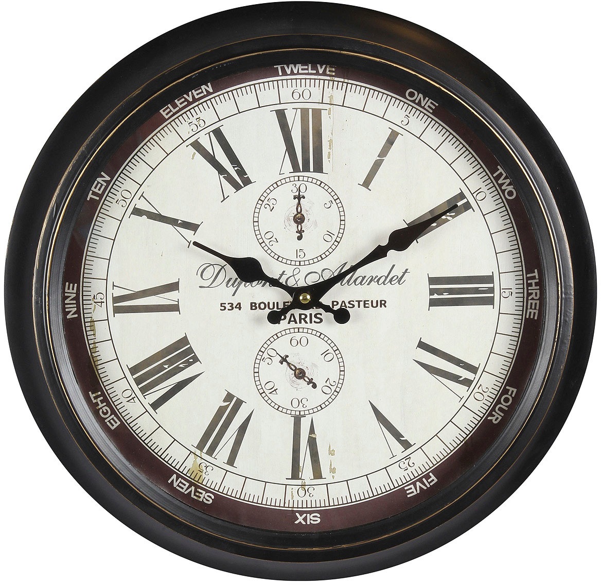 Image of Ambiente Haus Wanduhr »Dupont Wanduhr aus Metall 40cm« bei Ackermann Versand Schweiz