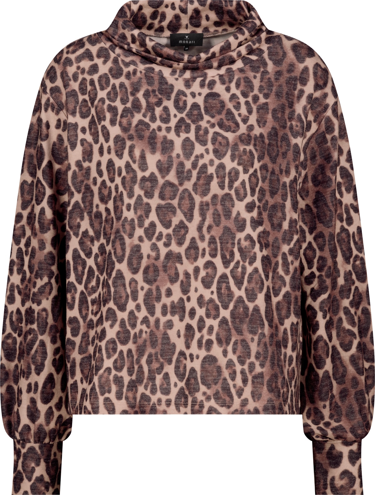 Monari Sweatshirt »Sweatshirt Leo Allover«, Regular fit mit Rollkragen
