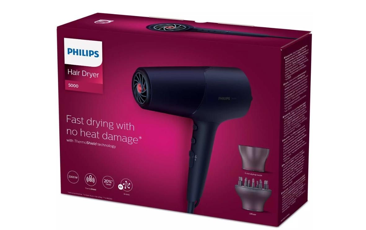 Philips Haartrockner »Series 5000 BHD510/28 Blau«, 2300 W