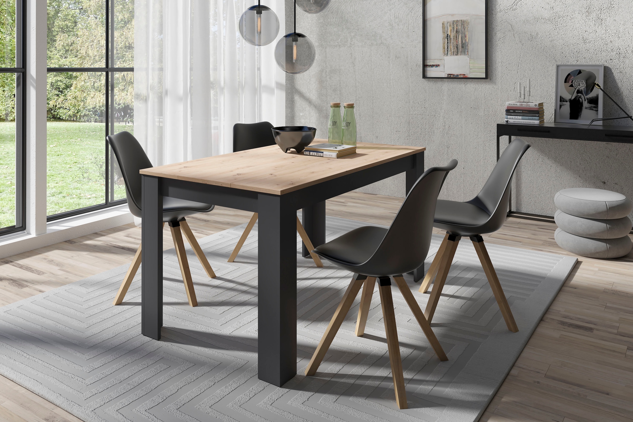 byLIVING Ensemble de salle à manger »Kira« Set, 5 cuis tlg. modernes Set mit 4 Stühlen in mehreren Farben und Grössen erhältlich