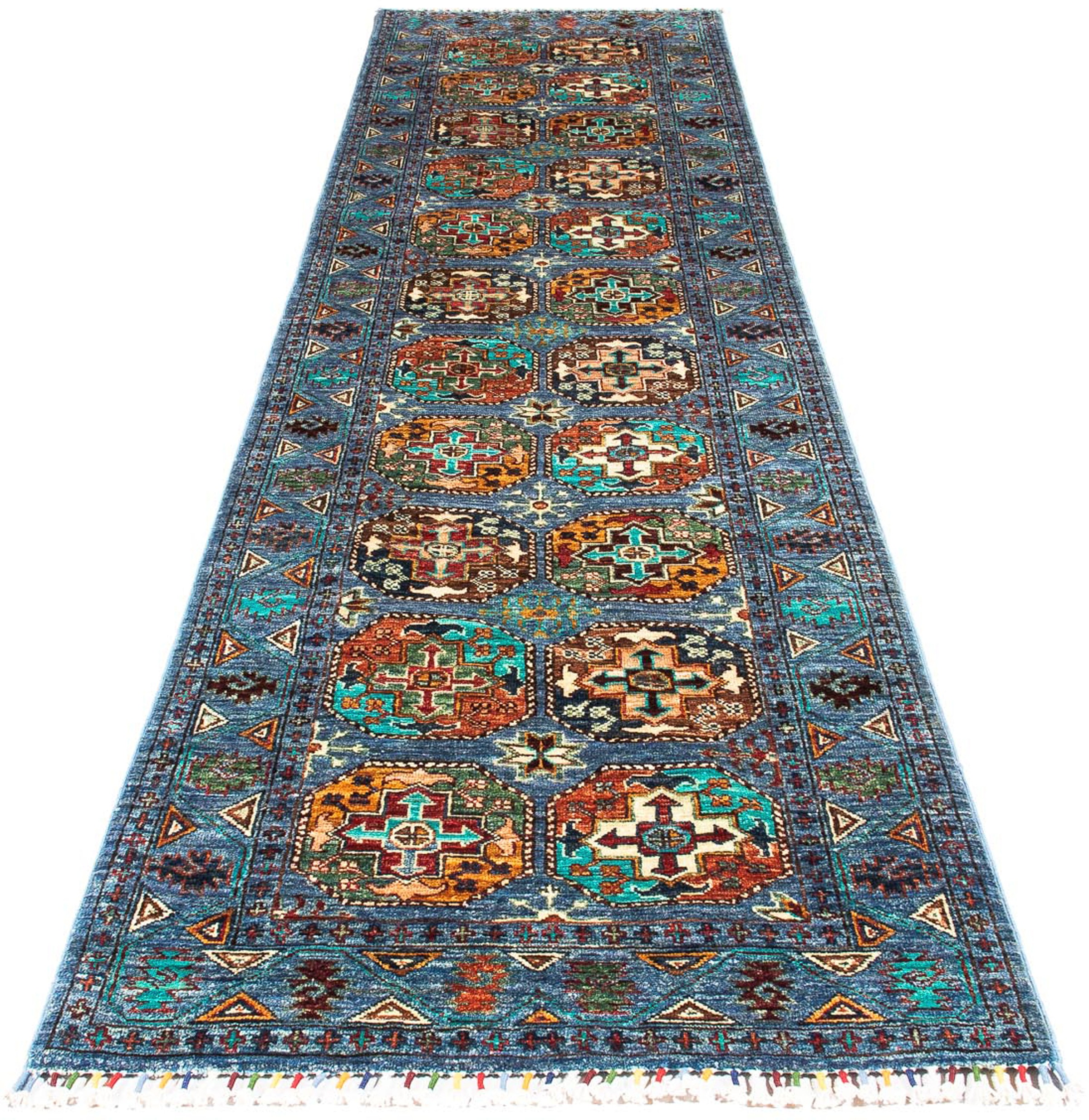 Image of morgenland Orientteppich »Ziegler - Ariana - 304 x 84 cm - blau«, rechteckig, 6 mm Höhe, Wohnzimmer, Handgeknüpft, Einzelstück mit Zertifikat bei Ackermann Versand Schweiz