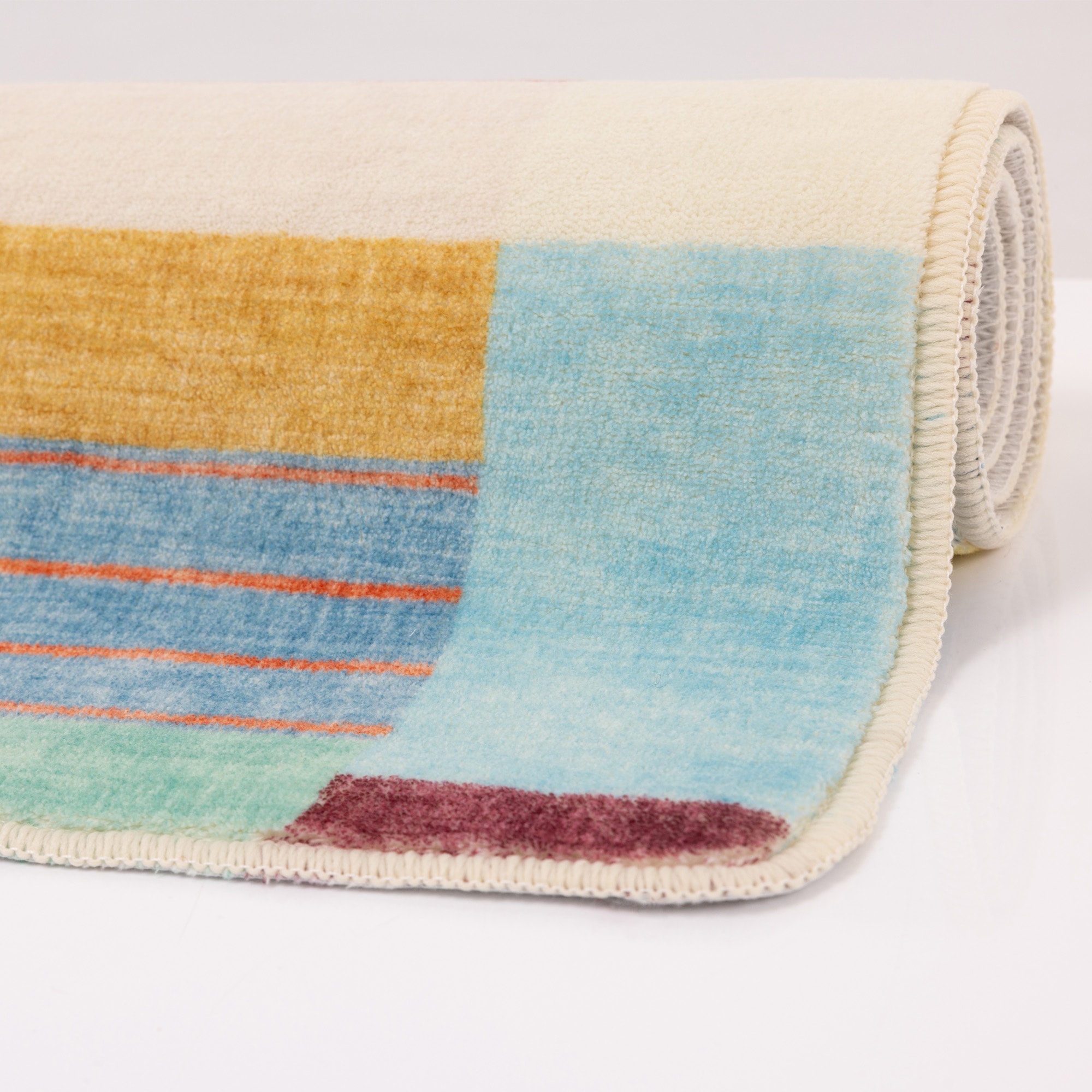Gino Falcone Tapis de bain »Aquata GF-167, Badvorleger, Badezimmer Teppich« Höhe 7 mm revêtement antidérapant Badteppich, bedruckt, gestreift, modernes Design, rechteckig