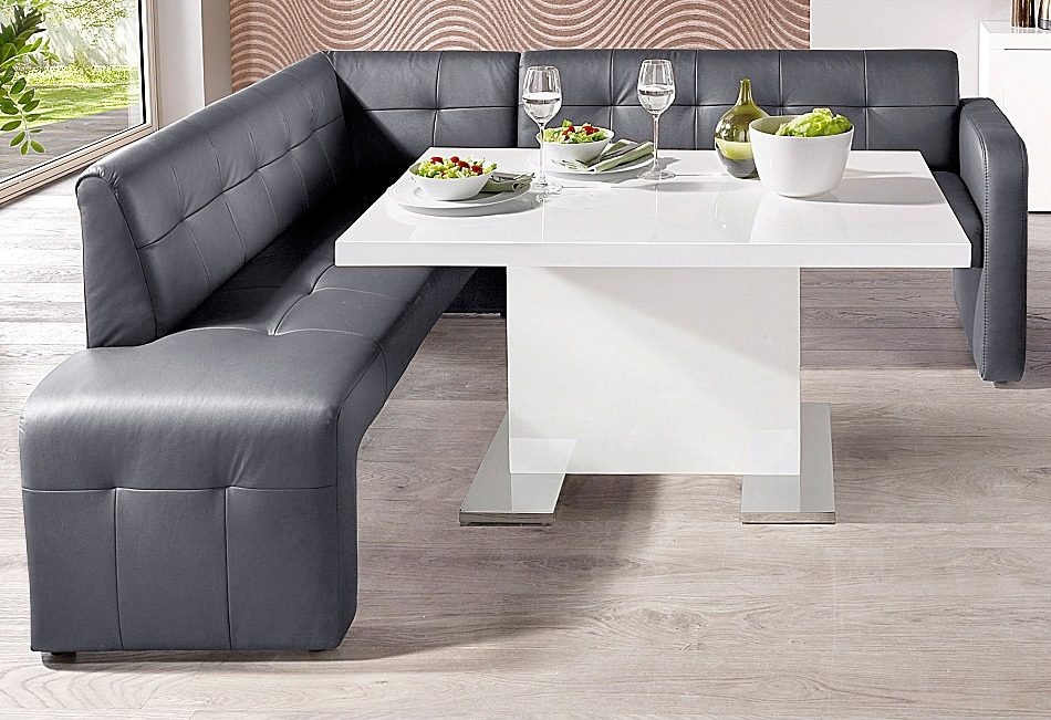 exxpo - sofa fashion Essbank »Barista, bequem und elegant, hohe Bodenfreiheit,« Eckbank Barista bequem und elegant, hochwertige Detailverarbeitung