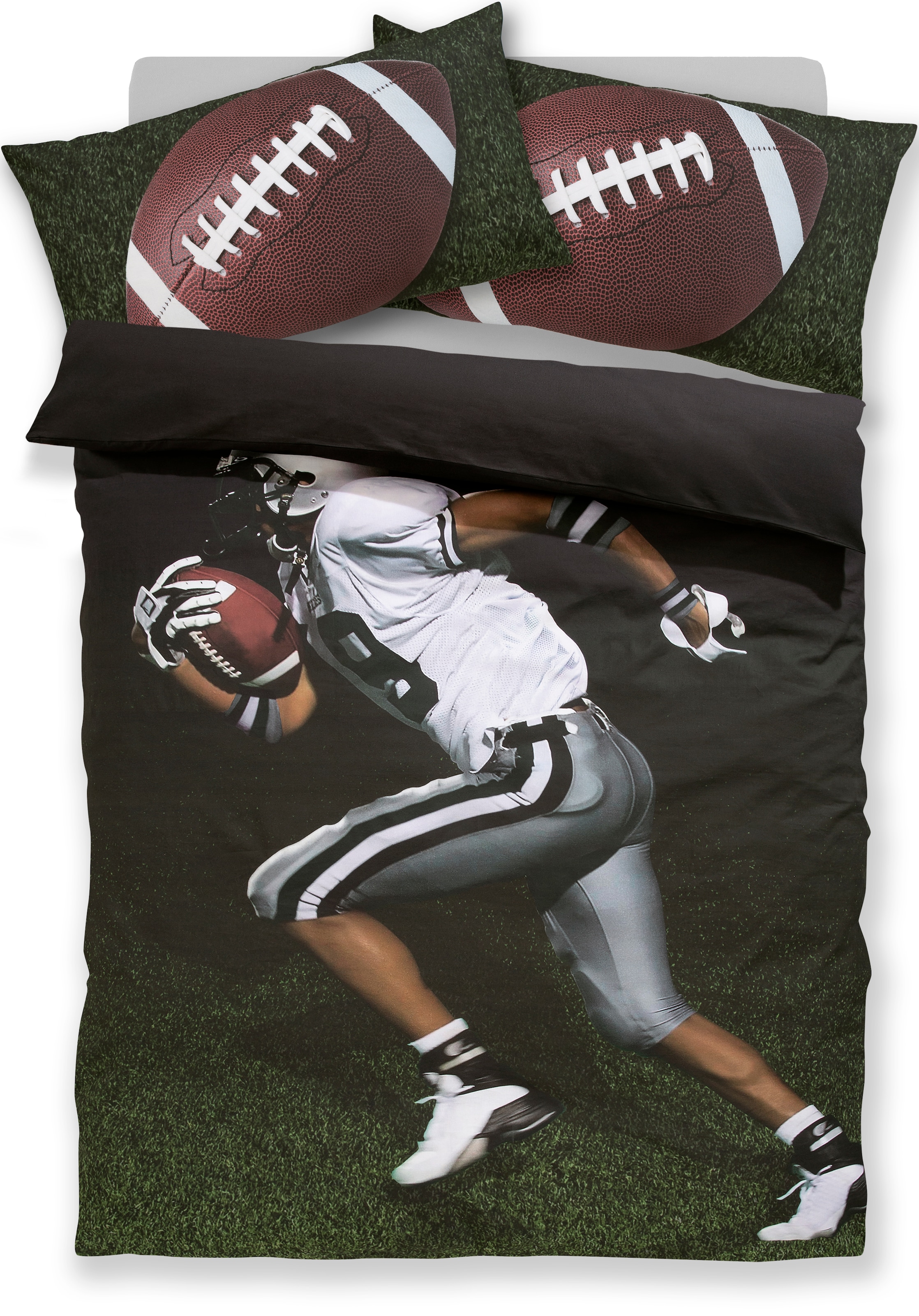 Image of GOODproduct Bettwäsche "Joonas" 2 Stk. Fussball, American Football