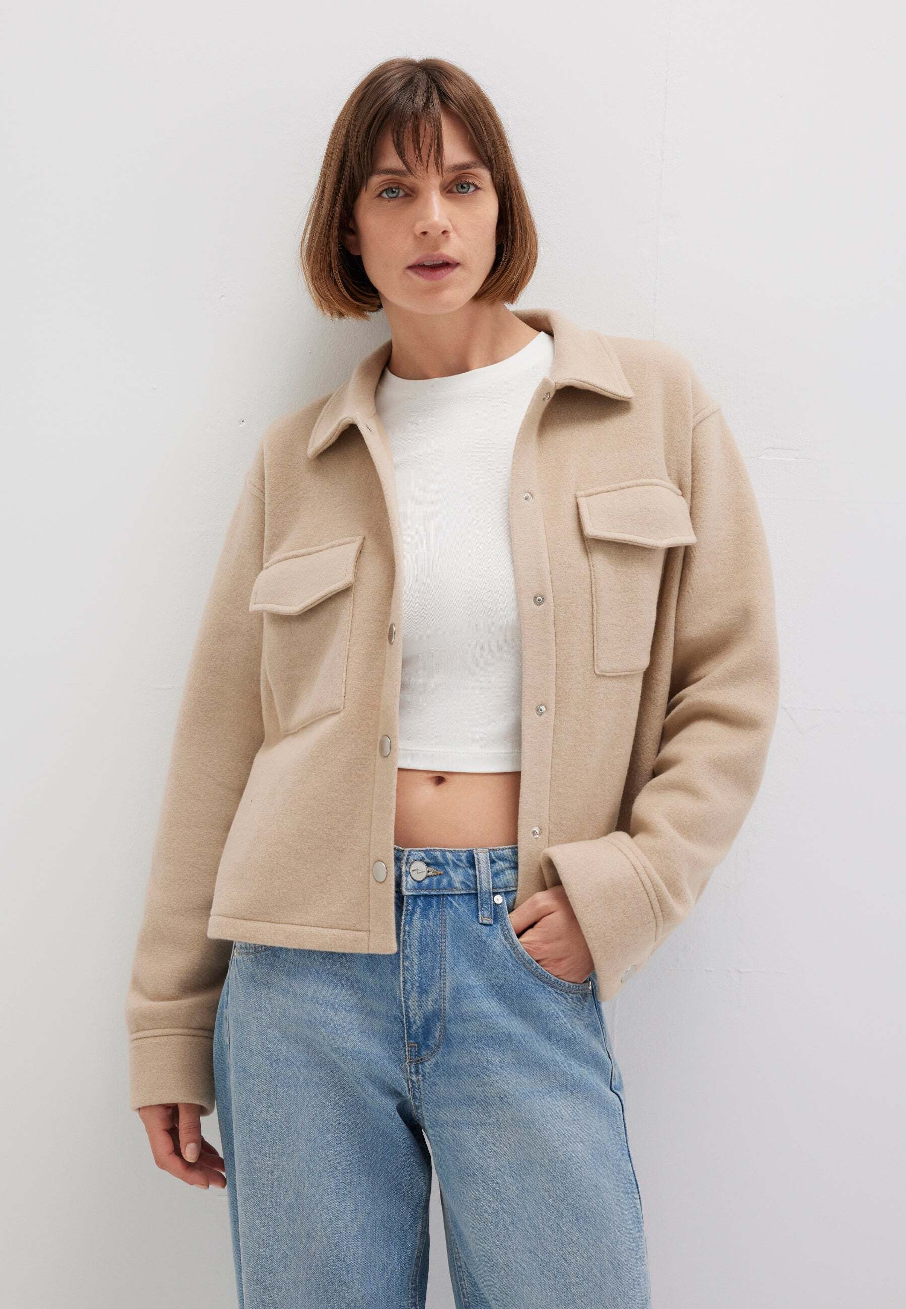 Mavi Kurzjacke »Mavi Jacke Button Sweatshirt«