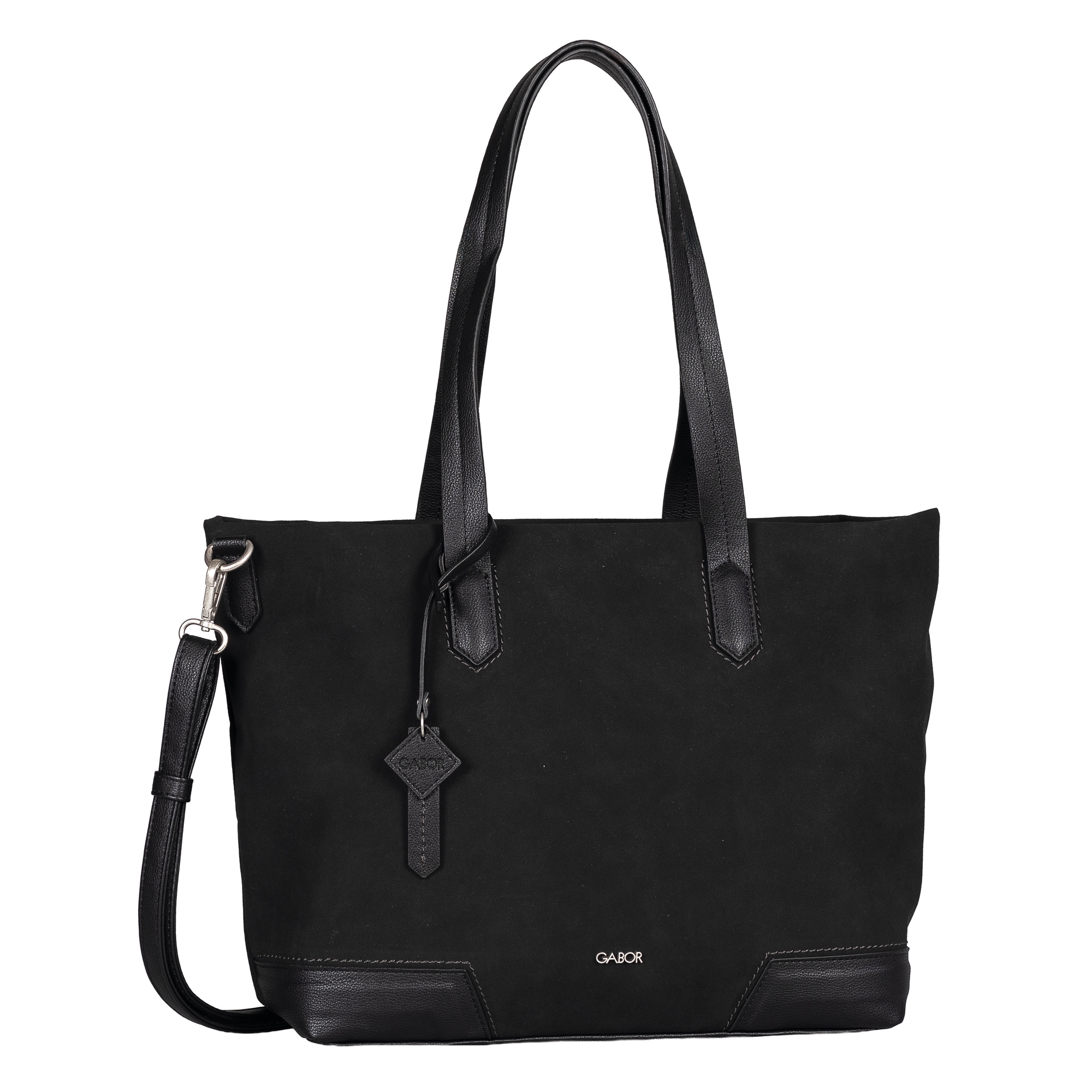 Gabor Shopper »Cira« Damen Umhängetasche mit Logoanhäner