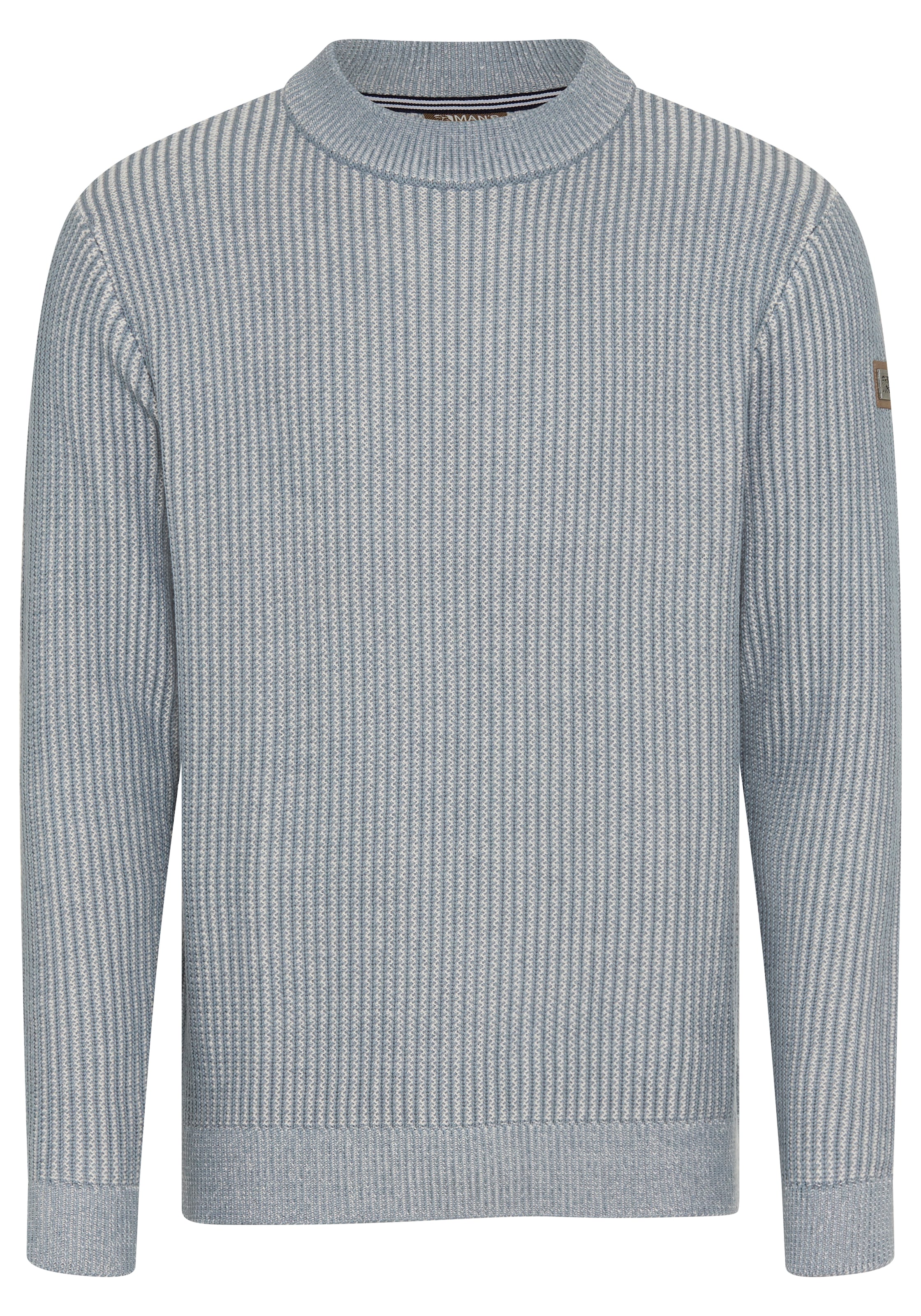 Man's World Pull à col montant »Neue Kollektion! Highlight 2-farbiger Struktureffekt« maille, avec bord-côte au col, coupe régulière