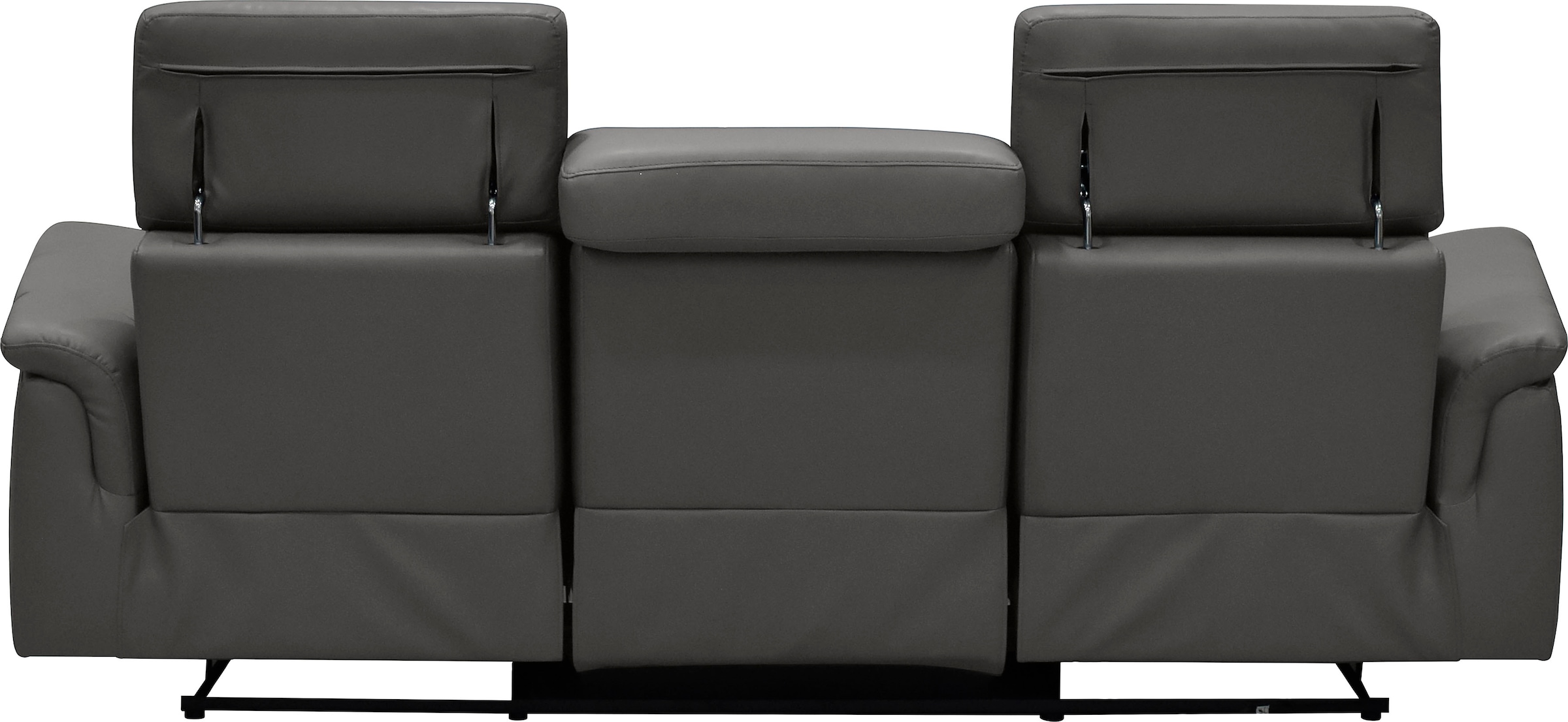 Home affaire 3-Sitzer »Pareli 229cm, manuelle u. elektr. Relaxfunktion in 2 Sitzen« USB, KT-Verstellung, LED Beleuchtung, in Echtleder, Kunstleder, Web