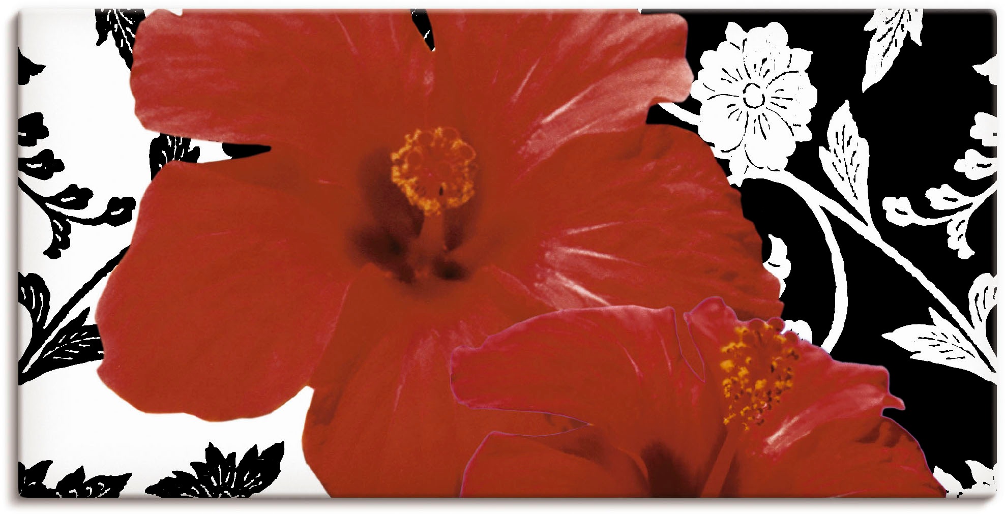 Image of Artland Wandbild »Hibiskus«, Blumen, (1 St.), in vielen Grössen & Produktarten - Alubild / Outdoorbild für den Aussenbereich, Leinwandbild, Poster, Wandaufkleber / Wandtattoo auch für Badezimmer geeignet bei Ackermann Versand Schweiz