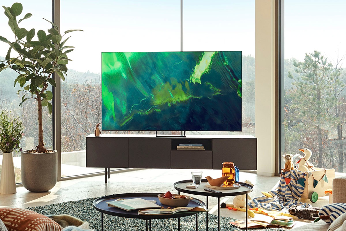 Samsung QLED-Fernseher »GQ75Q70AAT«, 189 cm/75 Zoll, 4K Ultra HD, Smart-TV, Quantum HDR-Quantum Prozessor 4K-Dual LED-100% Farbvolumen