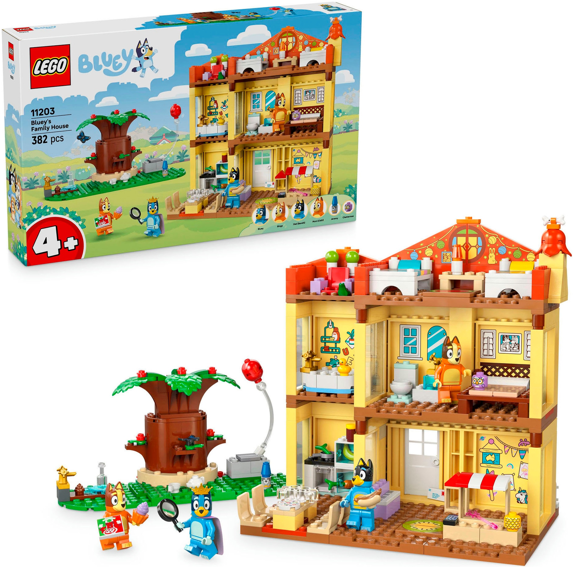 Image of LEGO Konstruktionsspielsteine "Blueys Haus (11203), LEGO Bluey" Made in Europe