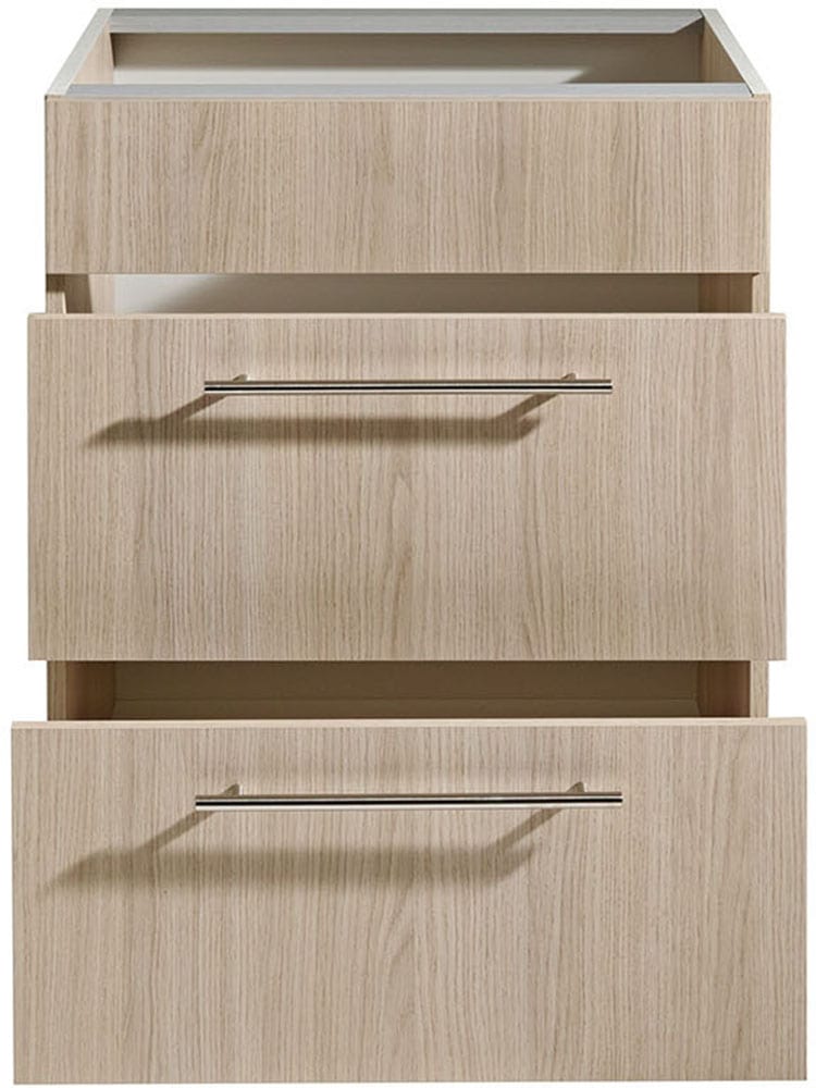 wiho Küchen Armoire d'encastrement pour table de cuisson »Filo« 60 cm breit, mit 2 grossen Auszügen ohne Arbeitsplatte