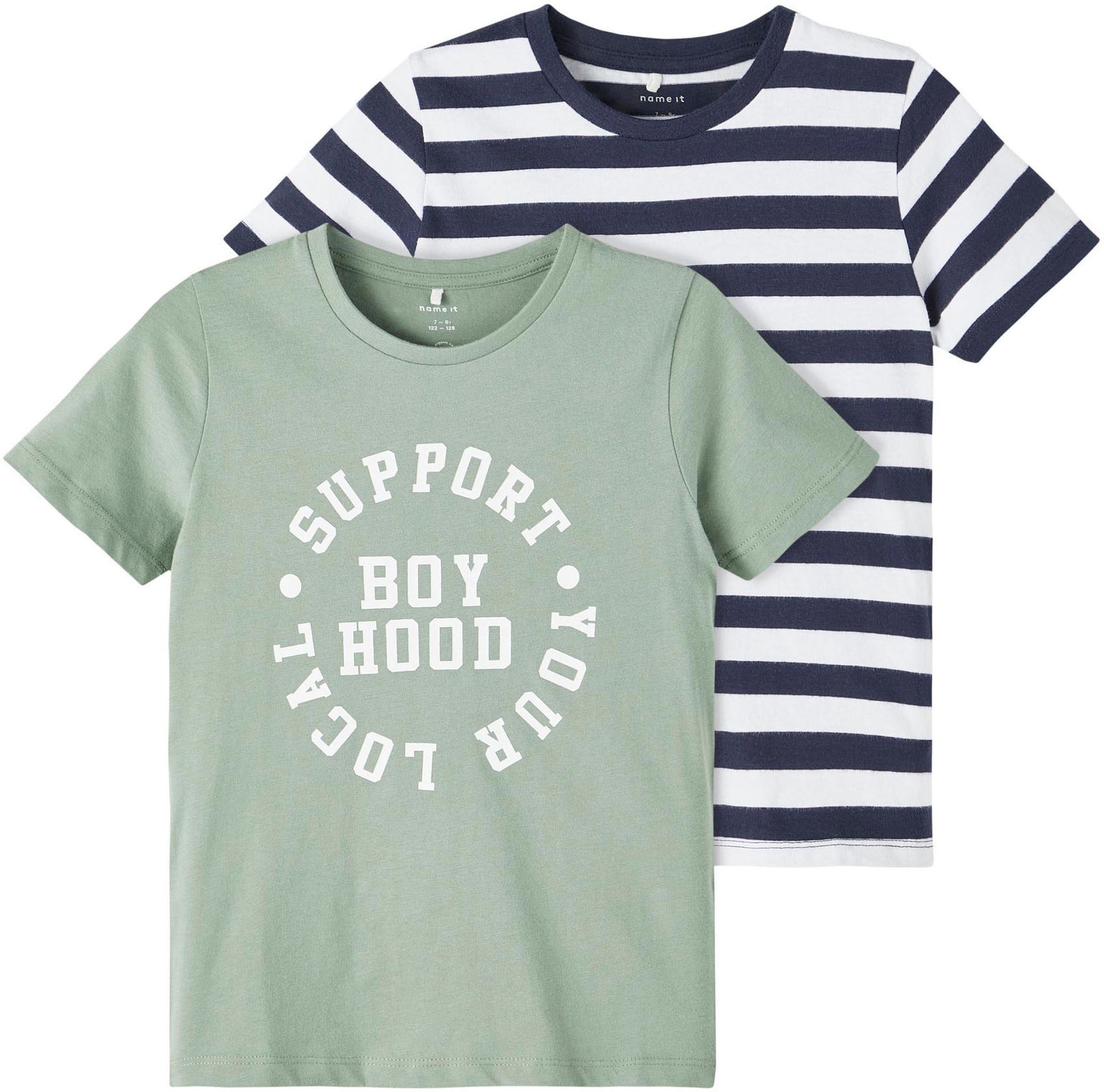 Image of Name It T-Shirt »BOY HOOD«, (Packung) bei Ackermann Versand Schweiz