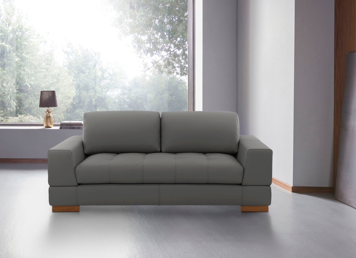 Image of Places of Style 2-Sitzer »Kolton«, auch in Echtleder erhältlich, mit Massivholz Füssen bei Ackermann Versand Schweiz