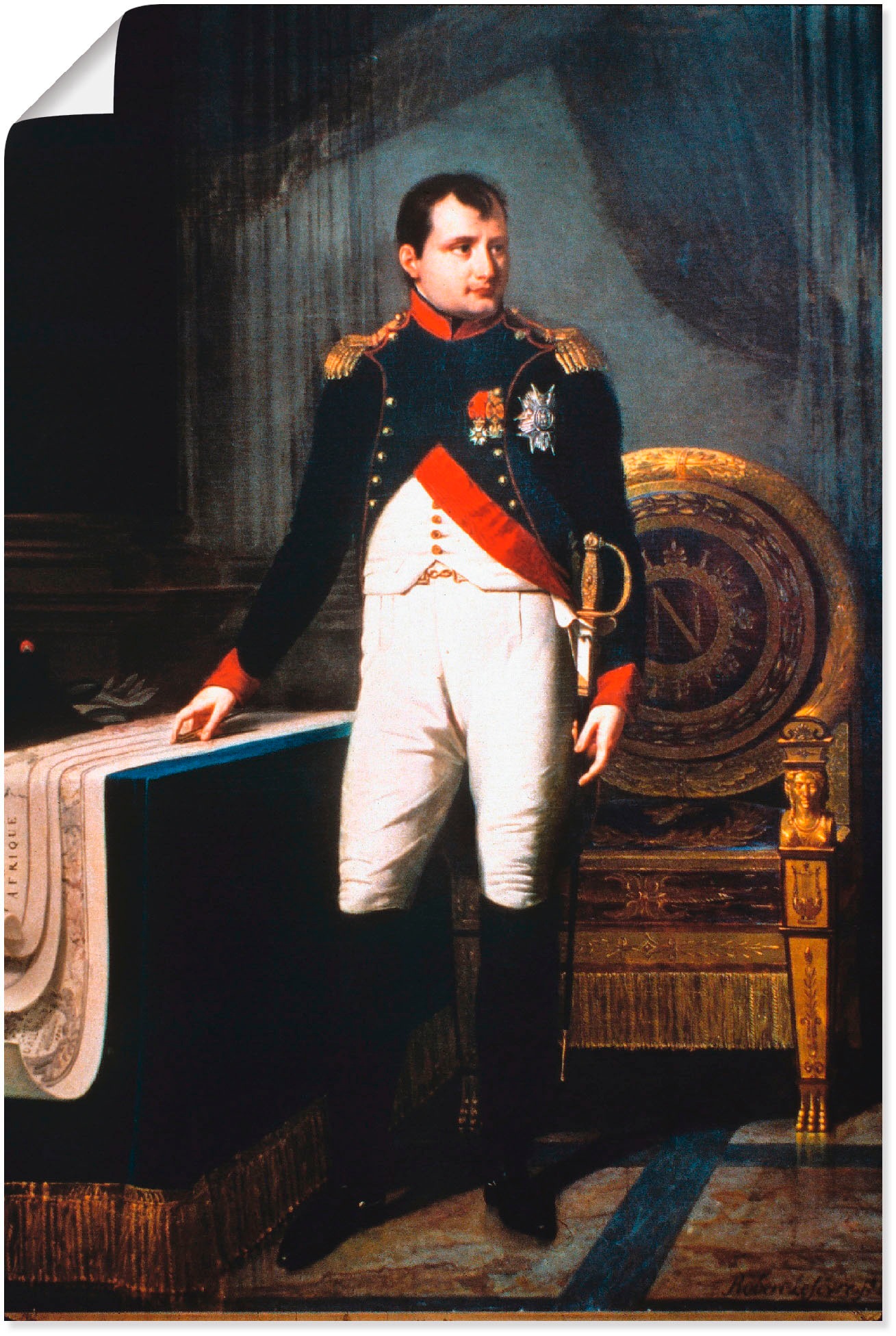 Image of Artland Wandbild »Napoleon Bonaparte, 1809«, Menschen, (1 St.), in vielen Grössen & Produktarten - Alubild / Outdoorbild für den Aussenbereich, Leinwandbild, Poster, Wandaufkleber / Wandtattoo auch für Badezimmer geeignet bei Ackermann Versand Schweiz